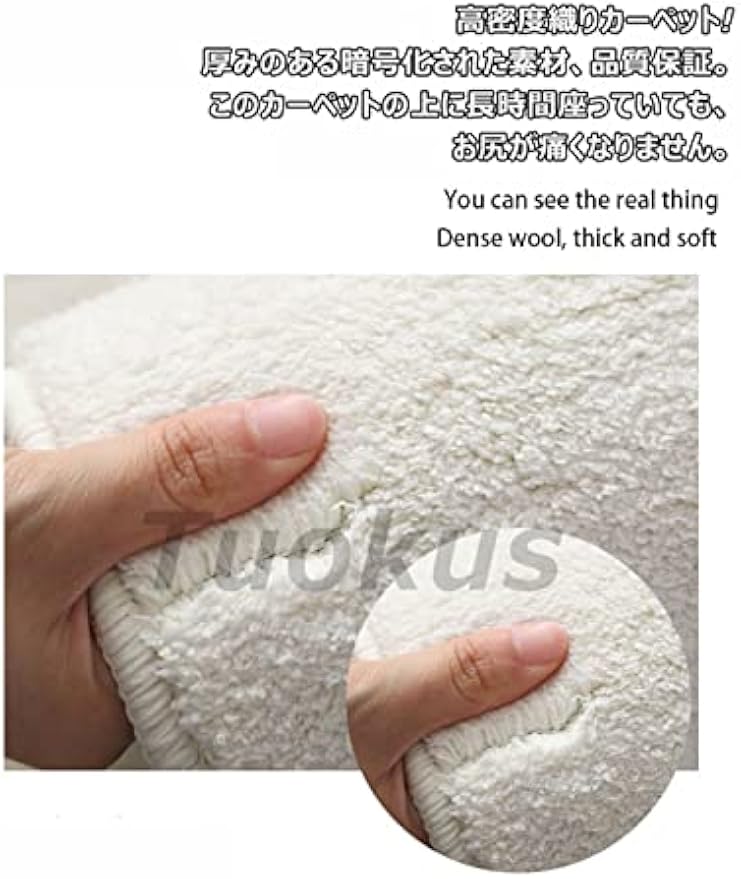 「Tuokus」カーペット 不規則な形 イミテーションカシミア ラグ クラシック じゅうたん 洗える 絨毯 ラグマット 3畳4畳5畳6畳 防ダニ センターカーペット かわいい 抗菌 消臭 シャギーラグ 滑り止め付き ふわふわ サラサラ 長方形 夏秋冬