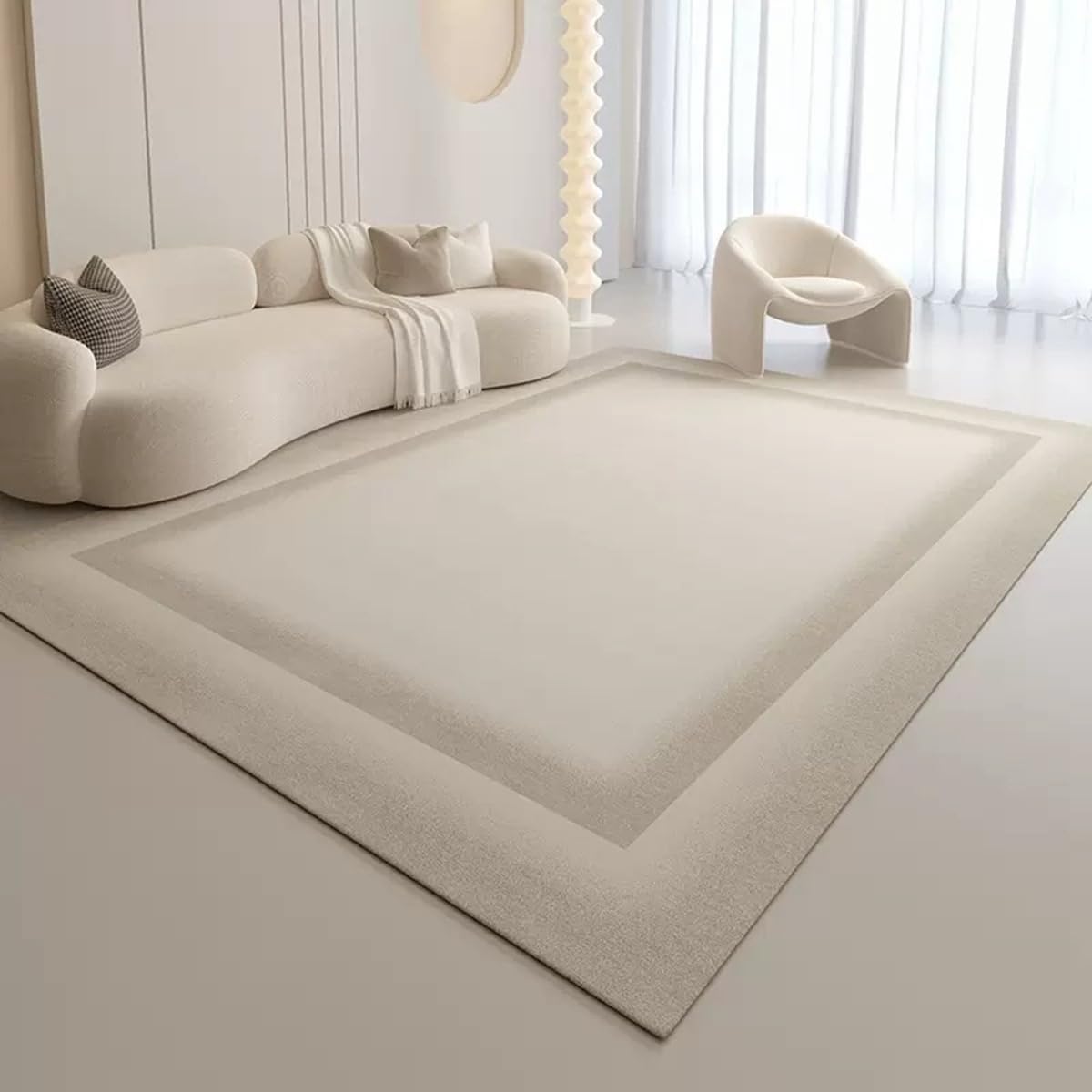 Frisence カーペット ラグマット 絨毯 厚手 防寒 床暖房対応 滑り止め付き 洗える 低ホコリ 防ダニ インテリア ホットカーペット対応 お手入れ簡単 耐久性 耐摩耗性 防音機能 FRIDT24