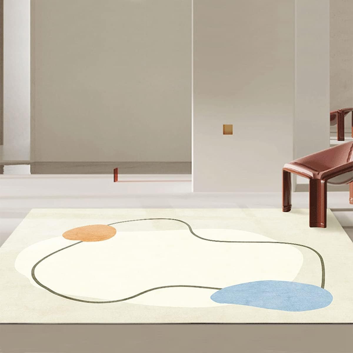 Frisence カーペット ラグマット 絨毯 厚手 防寒 床暖房対応 滑り止め付き 洗える 低ホコリ 防ダニ インテリア ホットカーペット対応 お手入れ簡単 耐久性 耐摩耗性 防音機能 FRIDT56