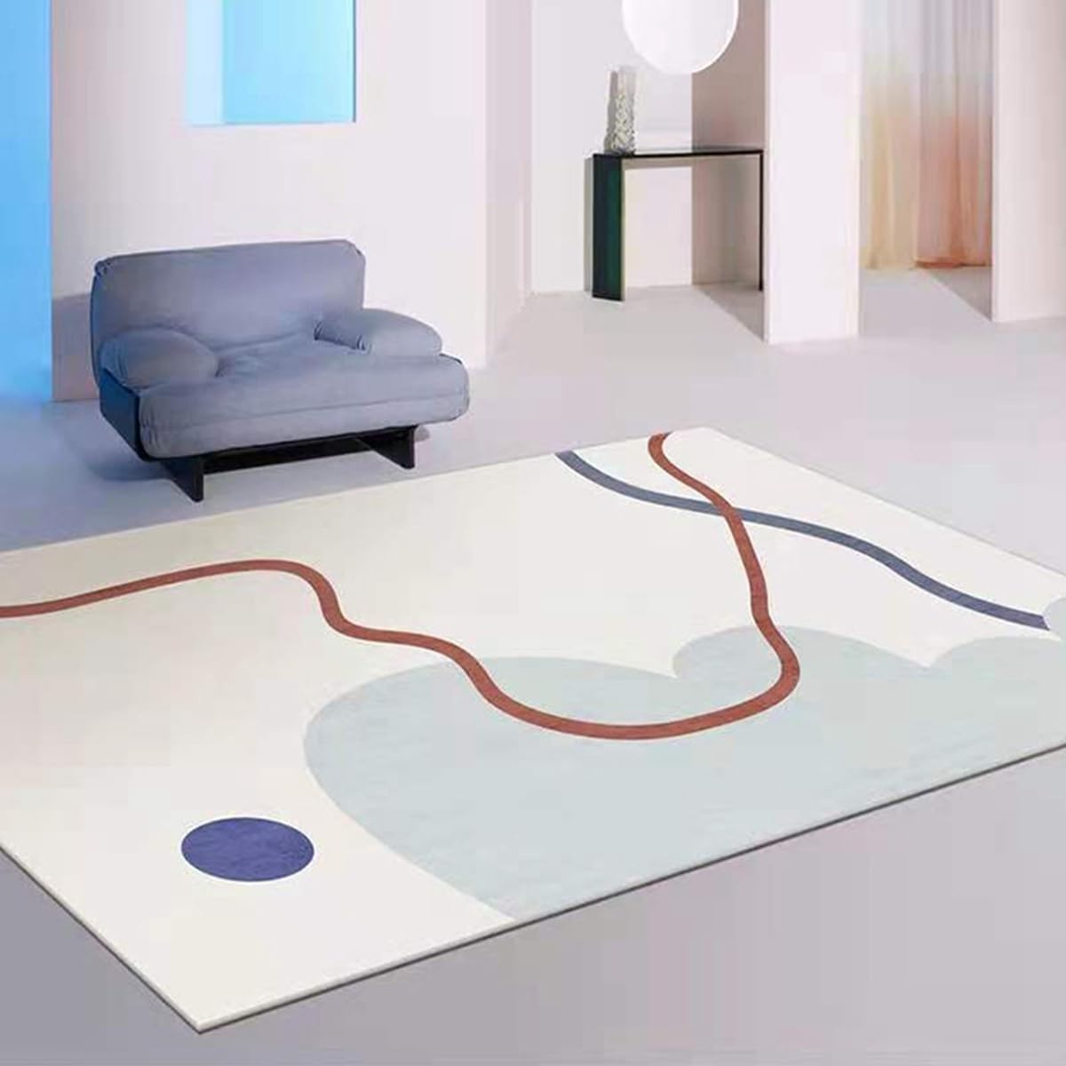 カーペット 120×160cm 洗える ラグ 滑り止め付き 防音・防寒・床暖房対応 ラグマット 折りたたみ コンパクト収納可能 おしゃれ ふわふわ 北欧風 リビング 寝室 子供部屋用 FRIDT68B