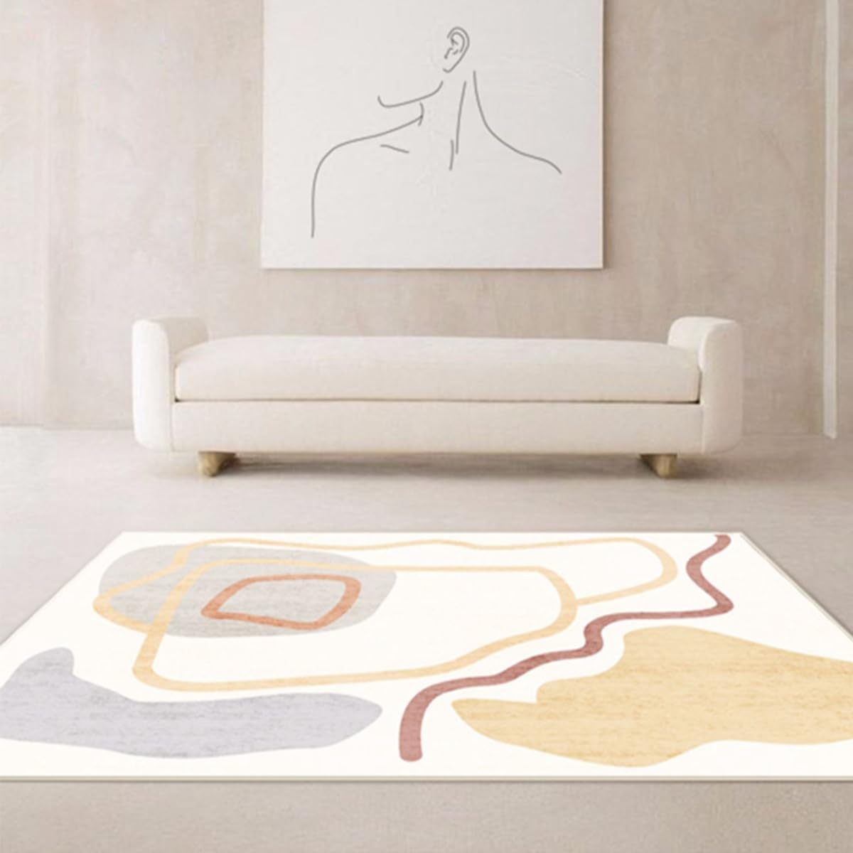 カーペット 120×160cm 洗える ラグ 滑り止め付き 防音・防寒・床暖房対応 ラグマット 折りたたみ コンパクト収納可能 おしゃれ ふわふわ 北欧風 リビング 寝室 子供部屋用 FRIDT68B