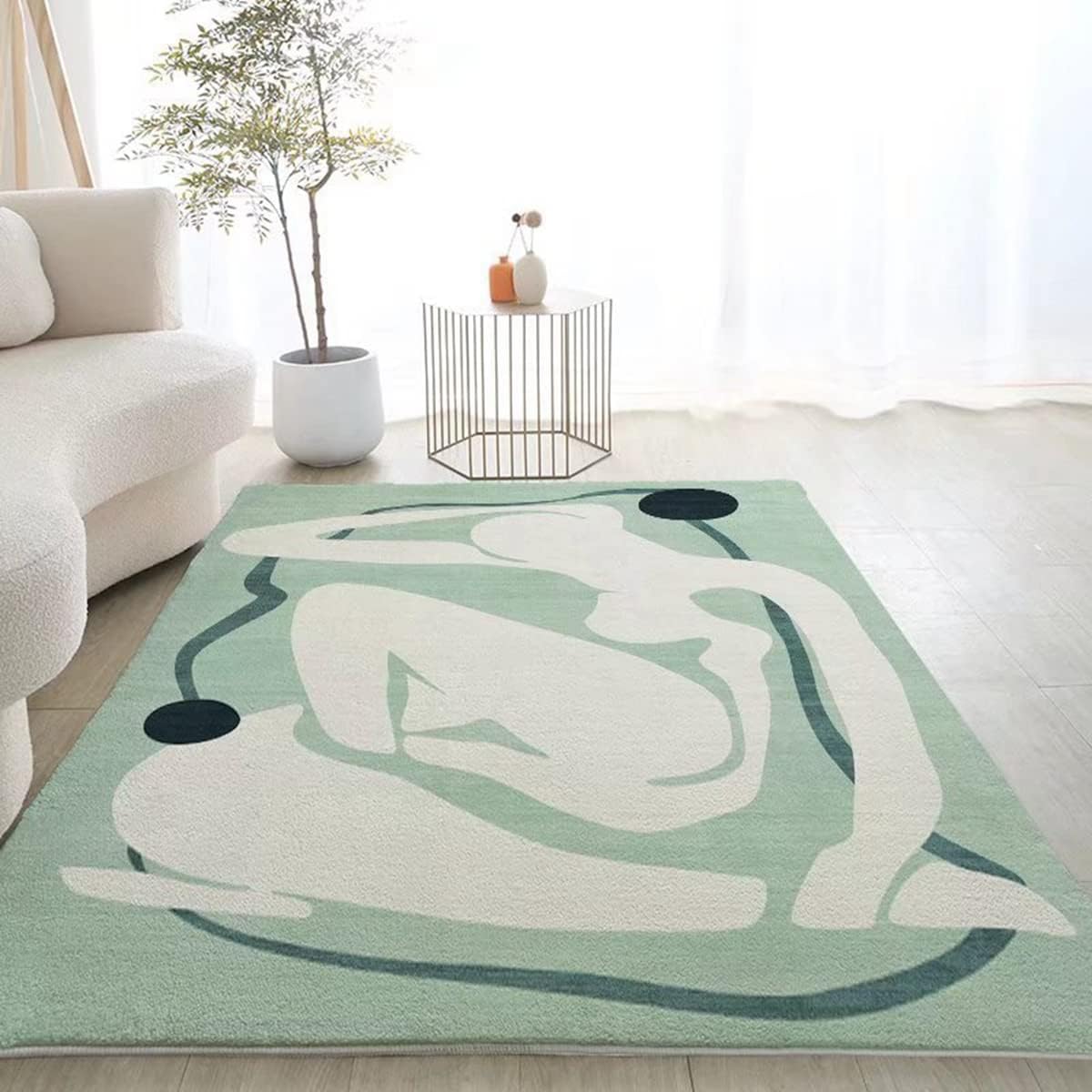 「Tuokus」ラグ カーペット シャギーラグ 洗える ふわふわ 絨毯 厚手 ラグマット 3畳4畳5畳6畳 ホットカーペット&床暖房で使用可能 濃い色 洗える 模造カシミアラグ 消臭 厚い滑り止め付き サラサラ FJ-94