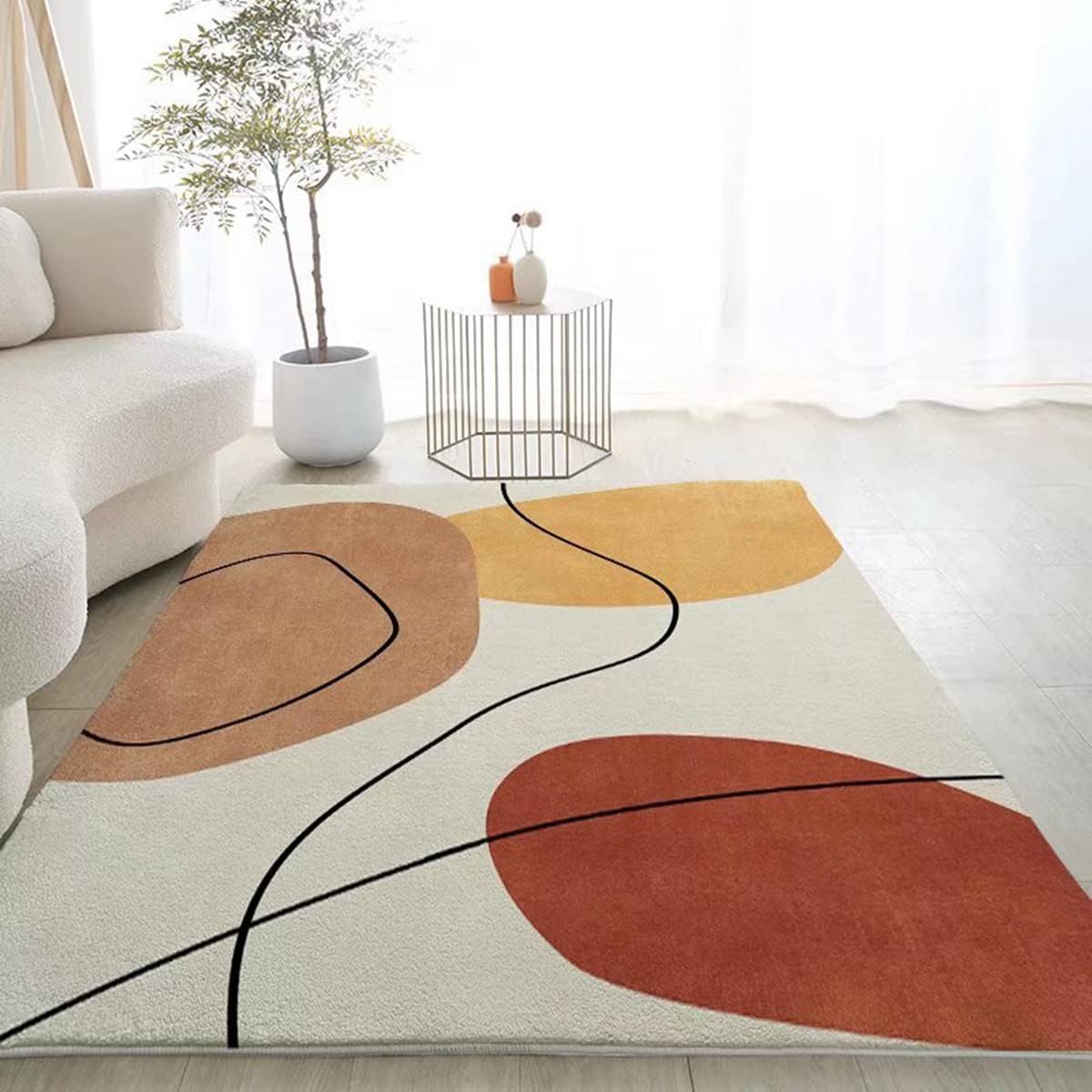 「Tuokus」ラグ カーペット シャギーラグ 洗える ふわふわ 絨毯 厚手 ラグマット 3畳4畳5畳6畳 ホットカーペット&床暖房で使用可能 濃い色 洗える 模造カシミアラグ 消臭 厚い滑り止め付き サラサラ FJ-94