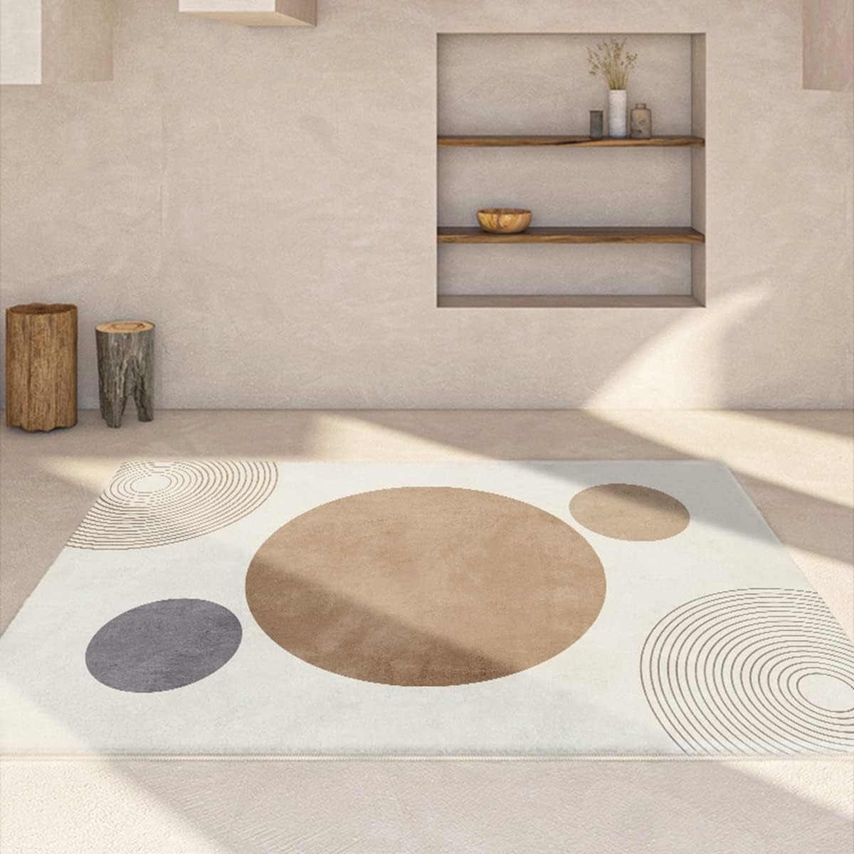 Frisence カーペット ラグマット 絨毯 厚手 防寒 床暖房対応 滑り止め付き 洗える 低ホコリ 防ダニ インテリア ホットカーペット対応 お手入れ簡単 耐久性 耐摩耗性 防音機能 FRIDT52