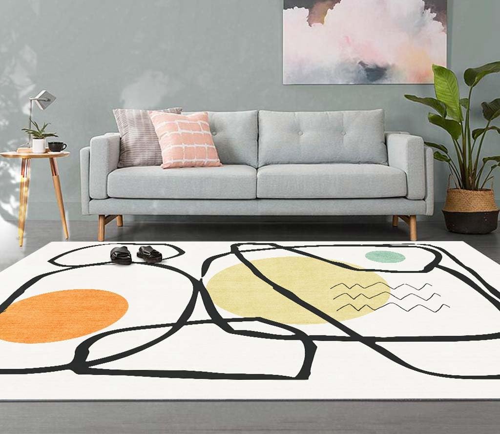 「Tuokus」ラグ カーペット 160×120cm ラグマット シャギーラグ 洗える ふわふわ 絨毯 厚手 3畳4畳5畳6畳 ホットカーペット&床暖房で使用可能 洗濯可 模造カシミアラグ 消臭 厚い滑り止め付き サラサラ イミテーションカシミア 模造カシミア TFYRj-304A1