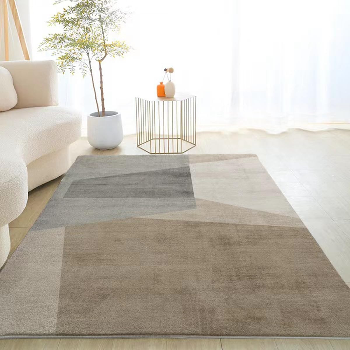 Frisence カーペット ラグマット 絨毯 厚手 防寒 床暖房対応 滑り止め付き 洗える 低ホコリ 防ダニ インテリア ホットカーペット対応 お手入れ簡単 耐久性 耐摩耗性 防音機能 FRIDT28