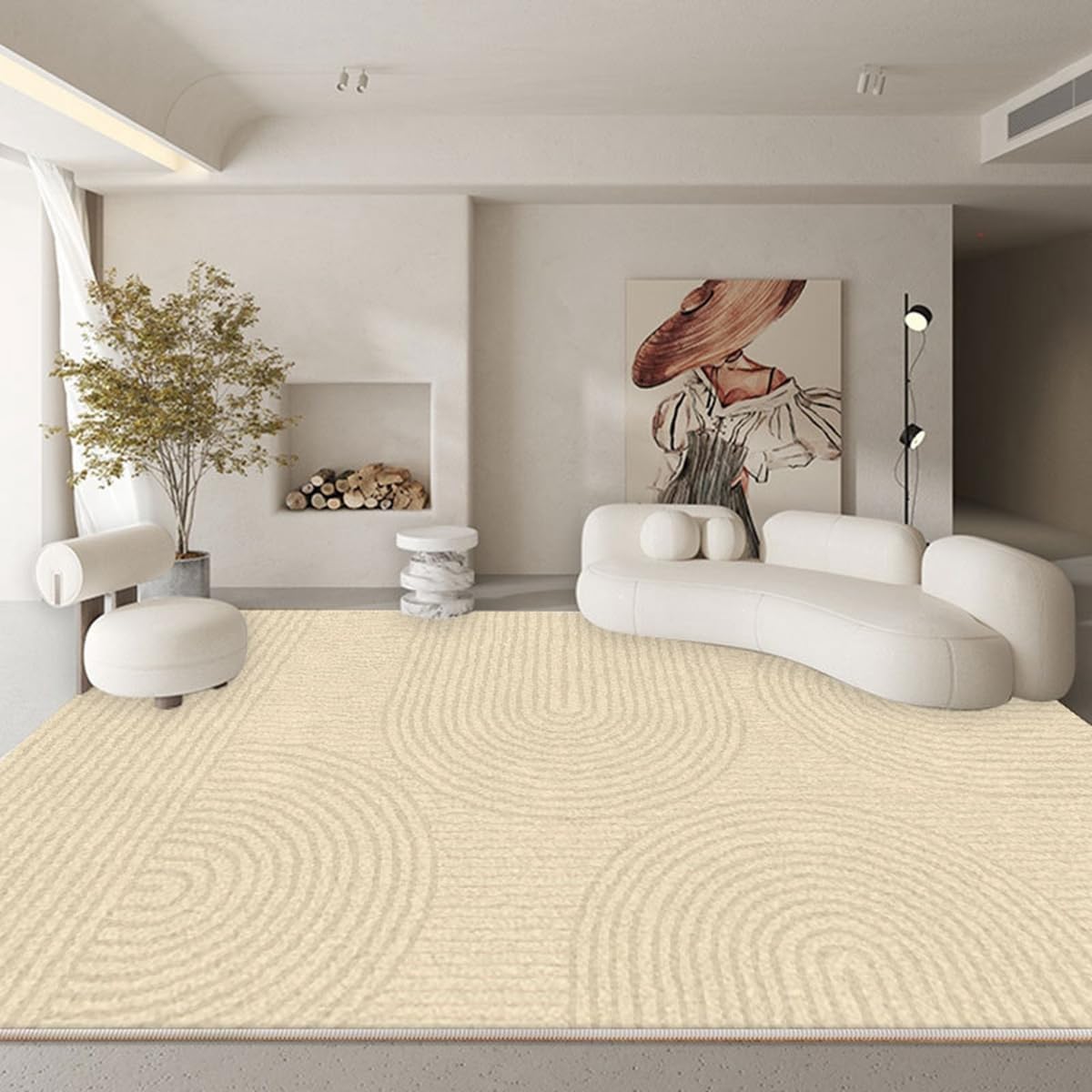 「Tuokus」ラグ カーペット 160×120cm ラグマット シャギーラグ 洗える ふわふわ 絨毯 厚手 3畳4畳5畳6畳 ホットカーペット&床暖房で使用可能 洗濯可 模造カシミアラグ 消臭 厚い滑り止め付き サラサラ イミテーションカシミア 模造カシミア TFYRj-302