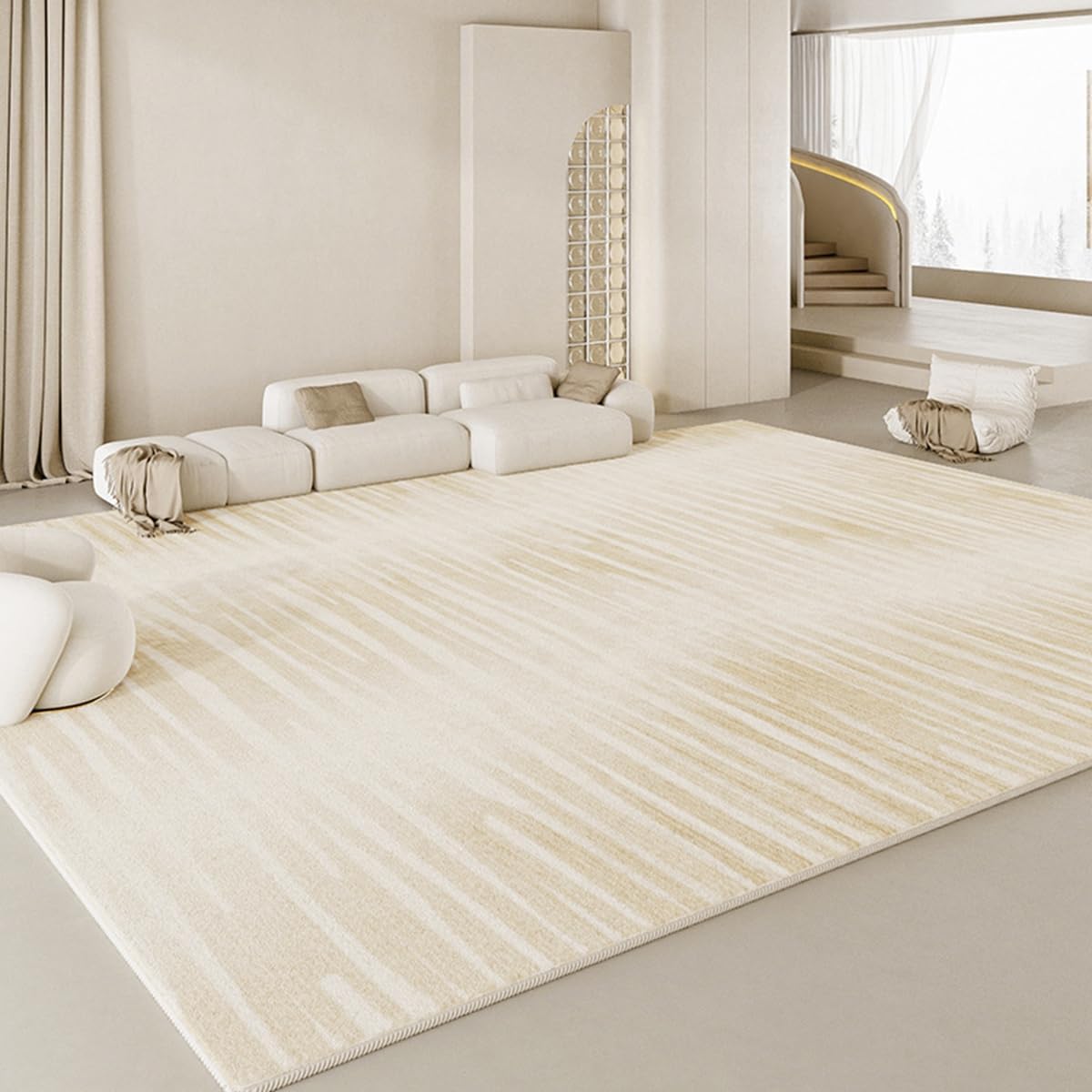 Frisence カーペット ラグマット 絨毯 厚手 防寒 床暖房対応 滑り止め付き 洗える 低ホコリ 防ダニ インテリア ホットカーペット対応 お手入れ簡単 耐久性 耐摩耗性 防音機能 FRIDT22