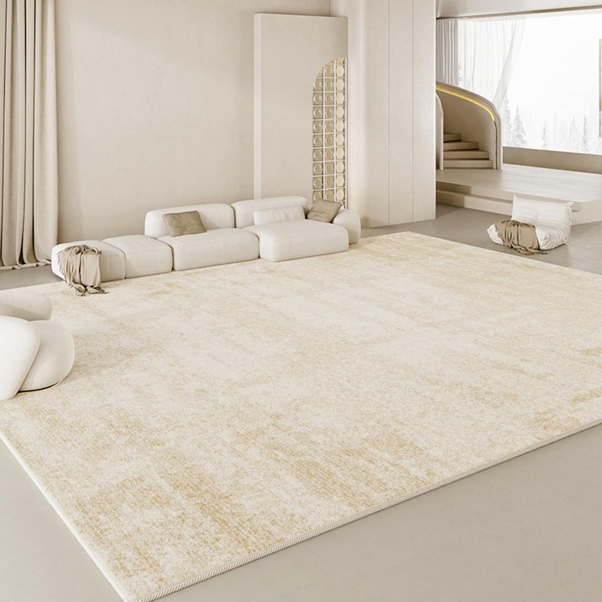 Frisence カーペット ラグマット 絨毯 厚手 防寒 床暖房対応 滑り止め付き 洗える 低ホコリ 防ダニ インテリア ホットカーペット対応 お手入れ簡単 耐久性 耐摩耗性 防音機能 FRIDT22