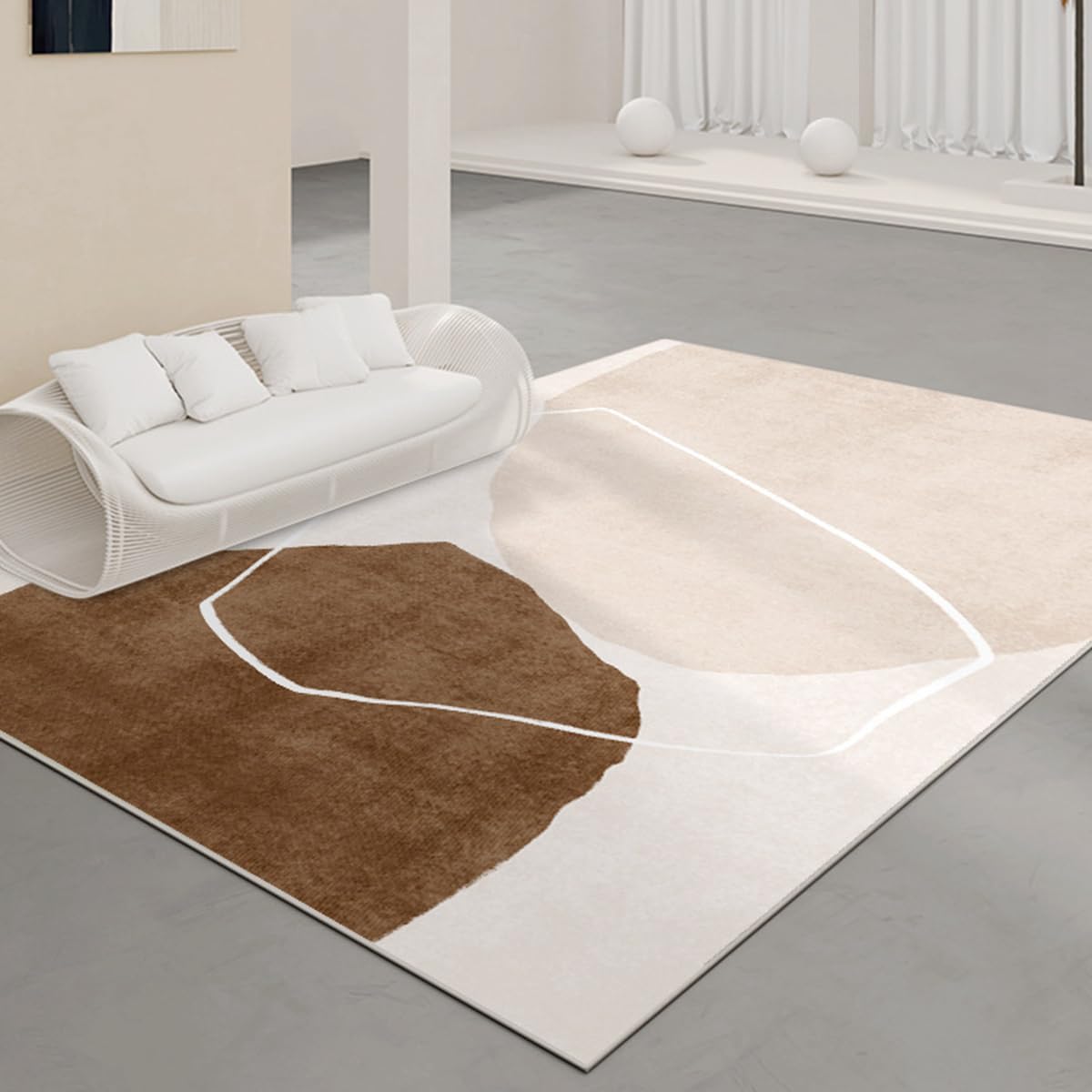 「Tuokus」ラグ カーペット 160×120cm ラグマット シャギーラグ 洗える ふわふわ 絨毯 厚手 3畳4畳5畳6畳 ホットカーペット&床暖房で使用可能 洗濯可 模造カシミアラグ 消臭 厚い滑り止め付き サラサラ イミテーションカシミア 模造カシミア TFYRj-298