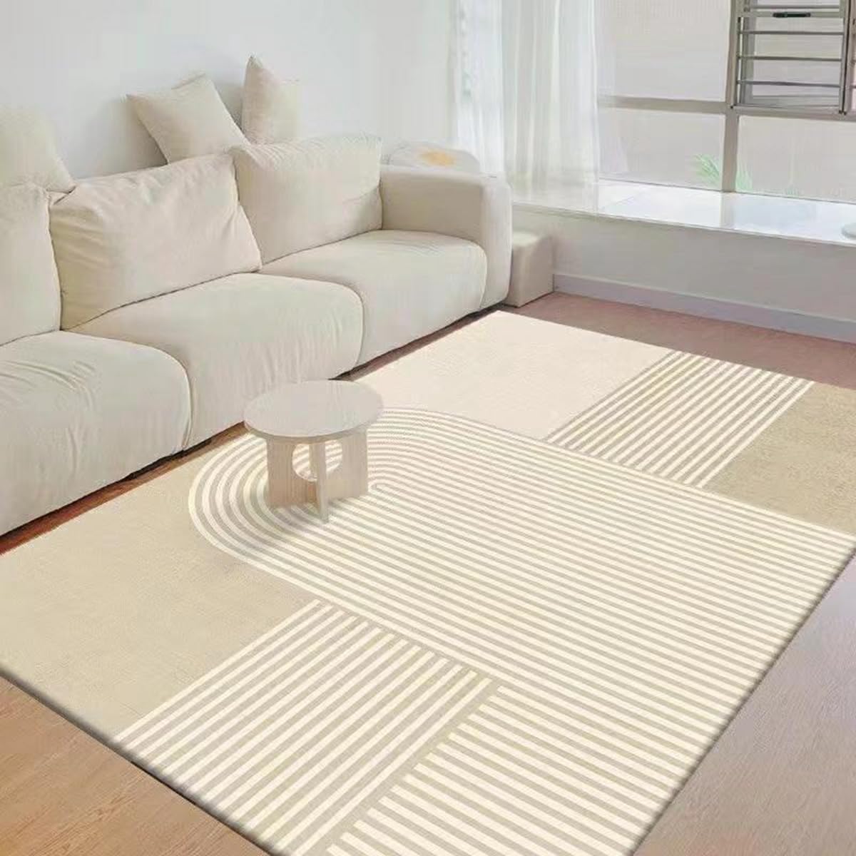 Frisence カーペット ラグマット 絨毯 厚手 防寒 床暖房対応 滑り止め付き 洗える 低ホコリ 防ダニ インテリア ホットカーペット対応 お手入れ簡単 耐久性 耐摩耗性 防音機能 FRIDT36