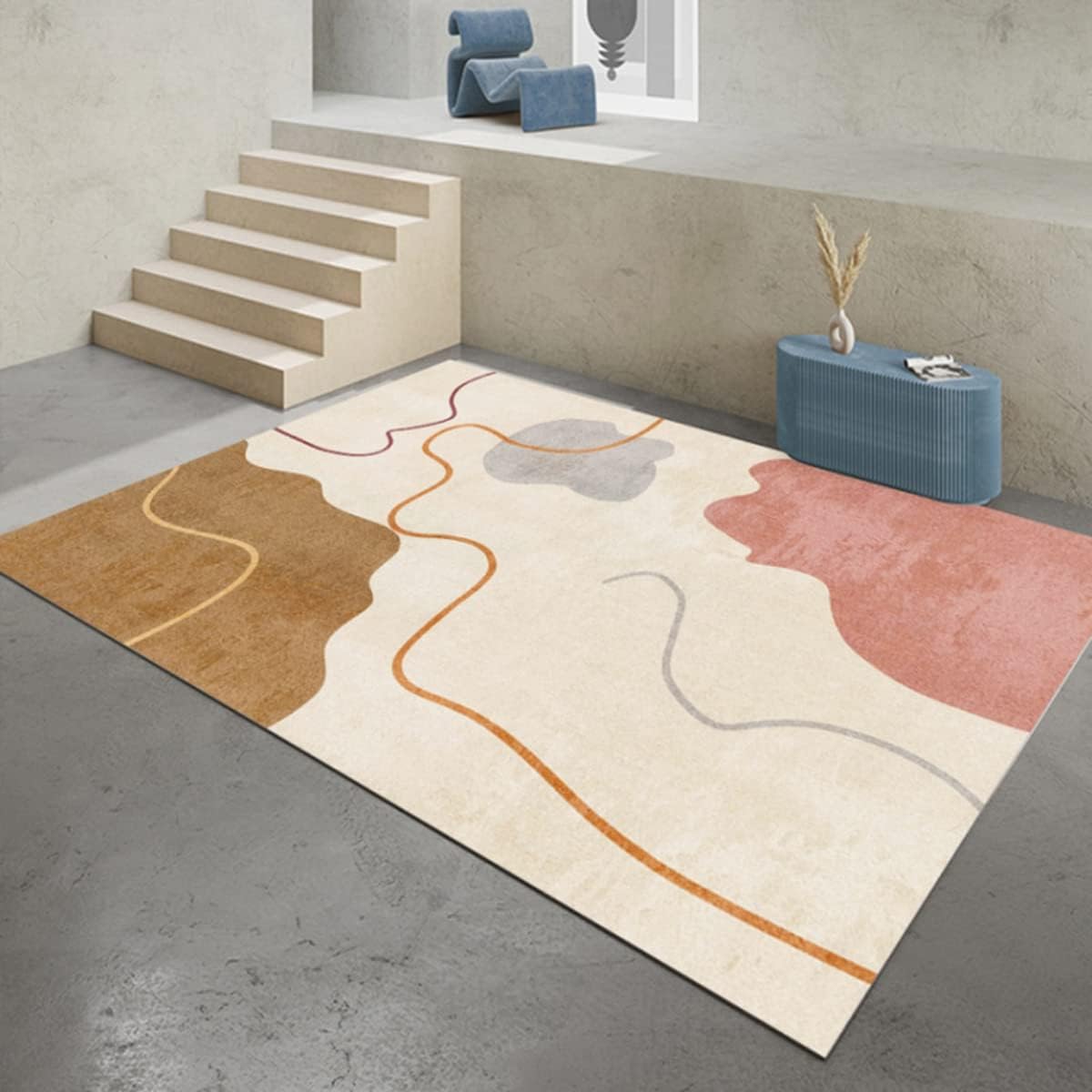 Frisence カーペット ラグマット 絨毯 厚手 防寒 床暖房対応 滑り止め付き 洗える 低ホコリ 防ダニ インテリア ホットカーペット対応 お手入れ簡単 耐久性 耐摩耗性 防音機能 FRIDT49