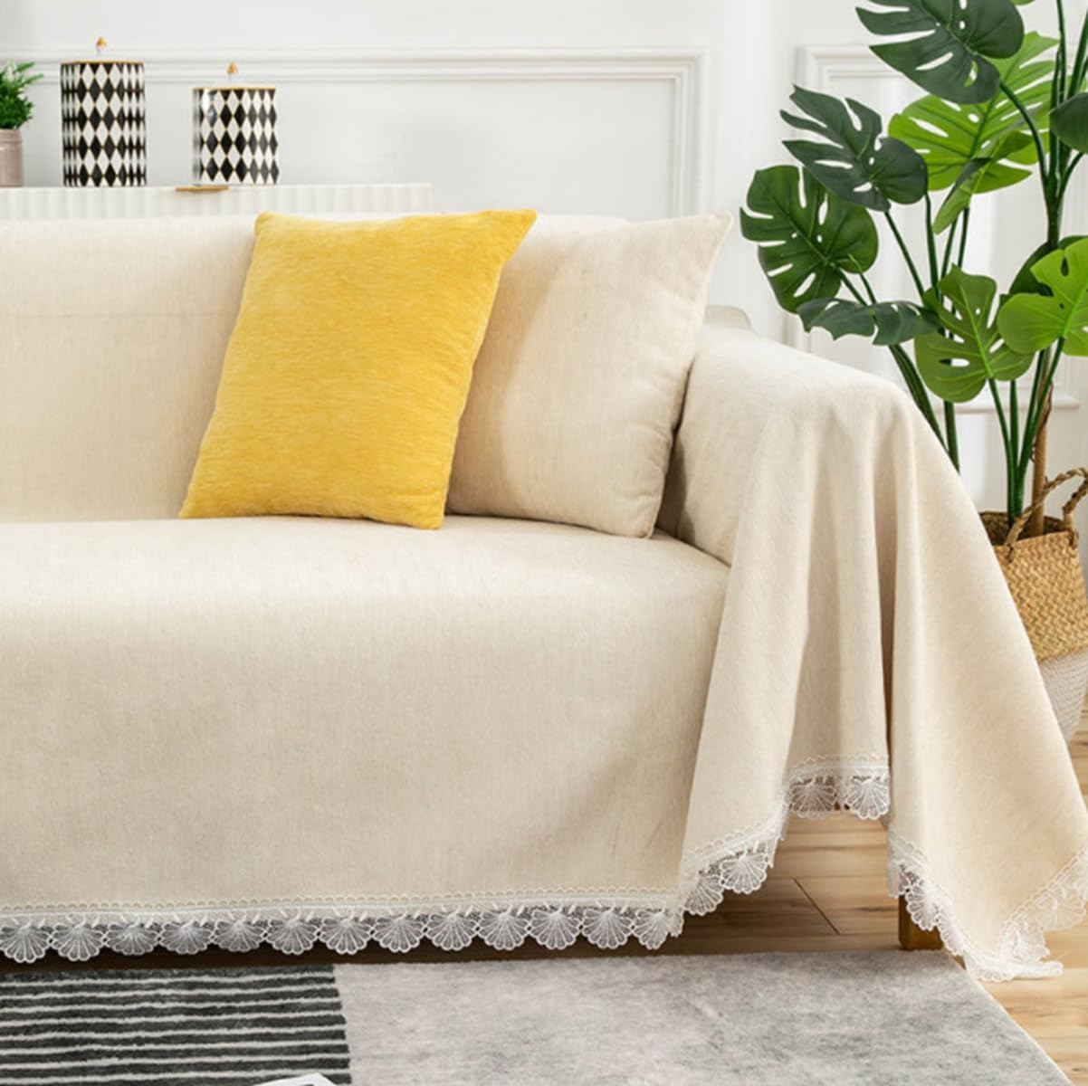 「Tuokus」ソファーカバー 肘付き 一人掛け 二人掛け 三人掛け 肘あり ソファパッド ソファカバー ペットの引っかき傷防止 クッション ソファー スリップ 洗える 防水 防塵 無地 大きいサイズ より厚く TSFJ-23