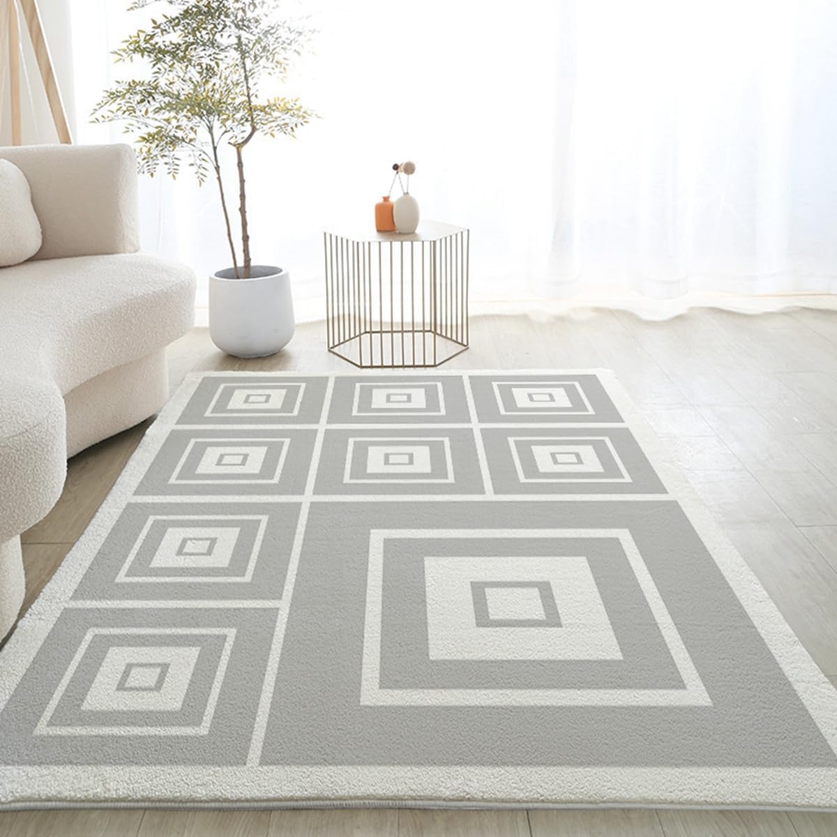 Frisence カーペット ラグマット 絨毯 厚手 防寒 床暖房対応 滑り止め付き 洗える 低ホコリ 防ダニ インテリア ホットカーペット対応 お手入れ簡単 耐久性 耐摩耗性 防音機能 FRIDT09