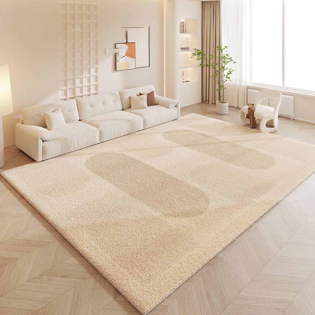 Frisence カーペット ラグマット 絨毯 厚手 防寒 床暖房対応 滑り止め付き 洗える 低ホコリ 防ダニ インテリア ホットカーペット対応 お手入れ簡単 耐久性 耐摩耗性 防音機能 FRIDT21A