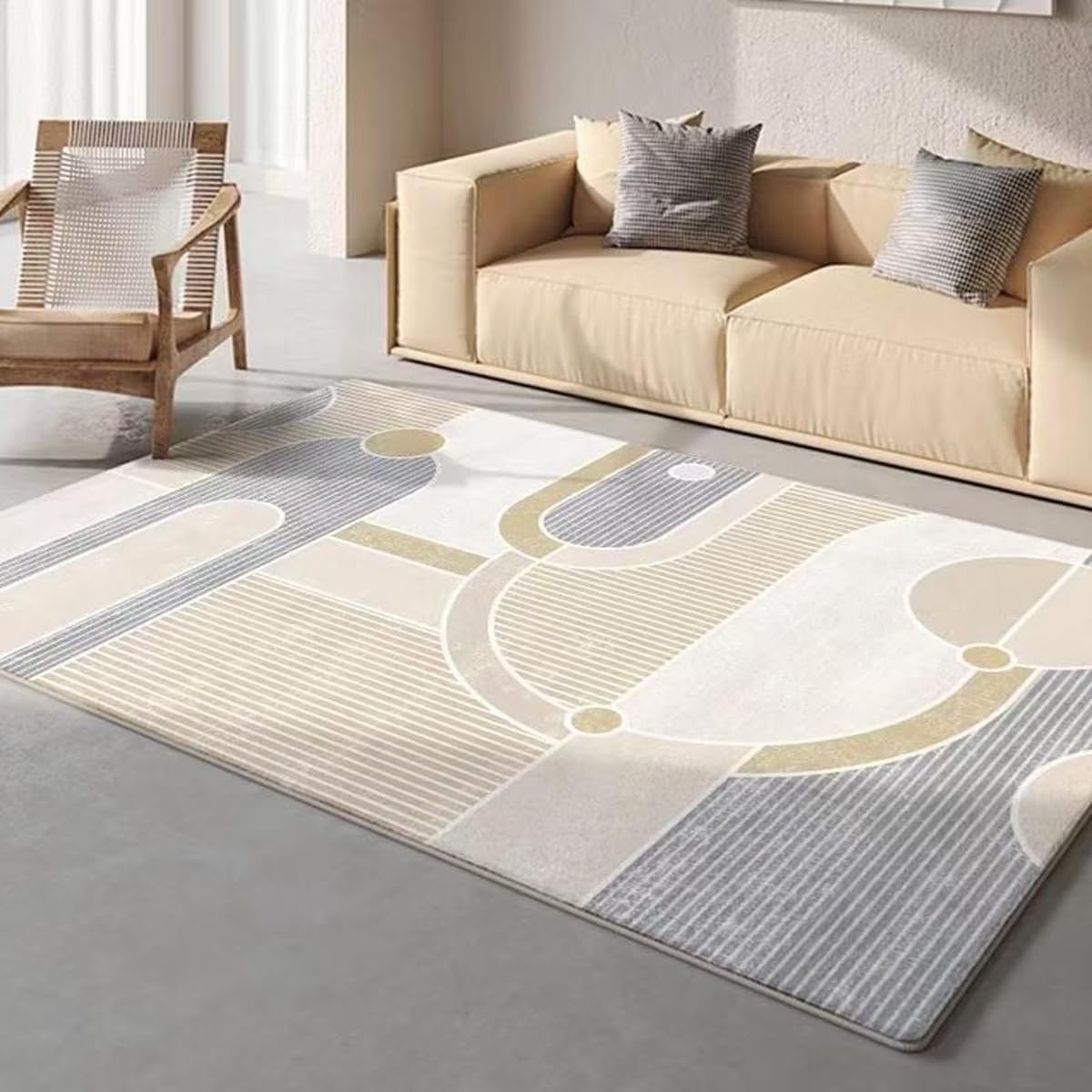 Frisence カーペット ラグマット 絨毯 厚手 防寒 床暖房対応 滑り止め付き 洗える 低ホコリ 防ダニ インテリア ホットカーペット対応 お手入れ簡単 耐久性 耐摩耗性 防音機能 FRIDT38