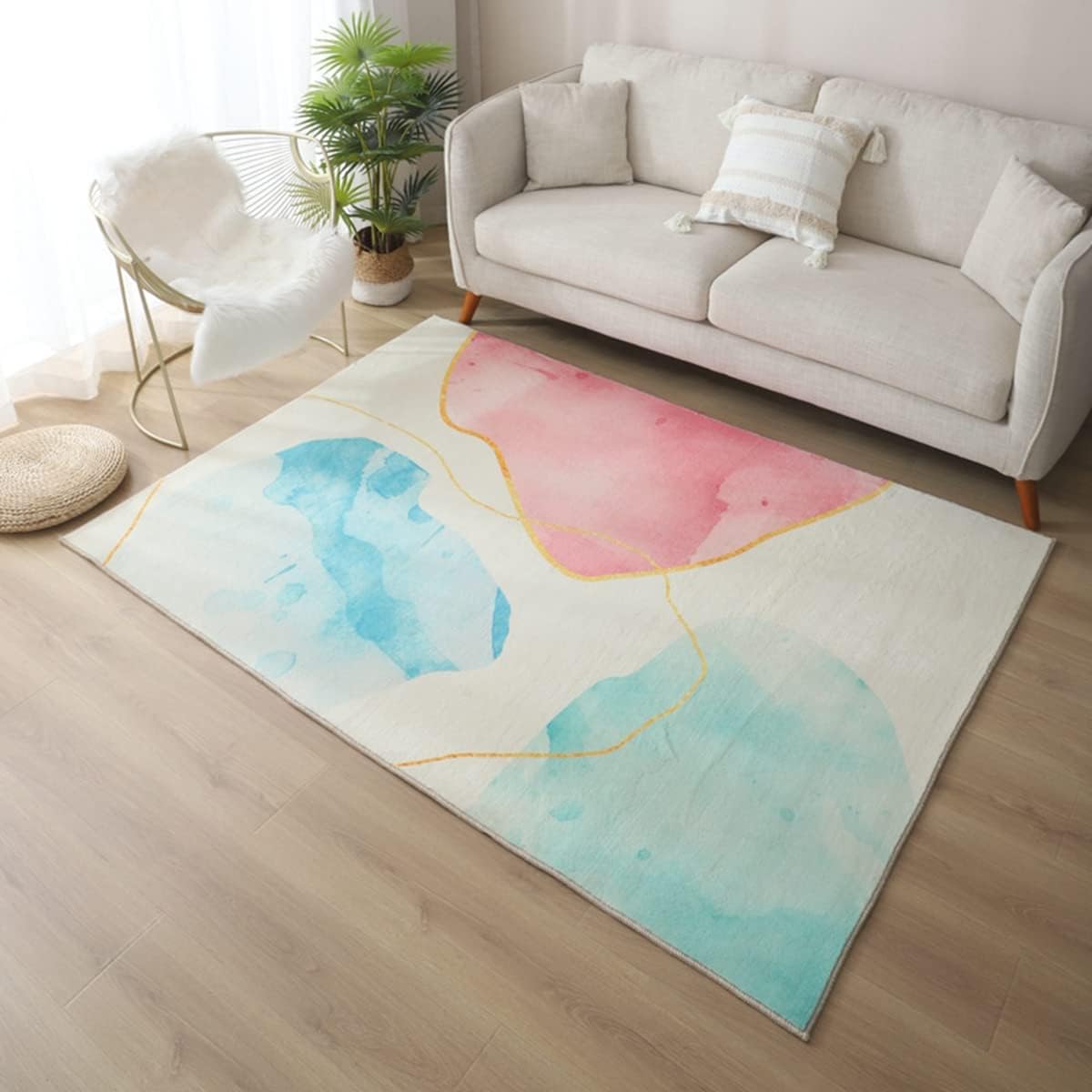 Frisence カーペット ラグマット 絨毯 厚手 防寒 床暖房対応 滑り止め付き 洗える 低ホコリ 防ダニ インテリア ホットカーペット対応 お手入れ簡単 耐久性 耐摩耗性 防音機能 FRIDT32