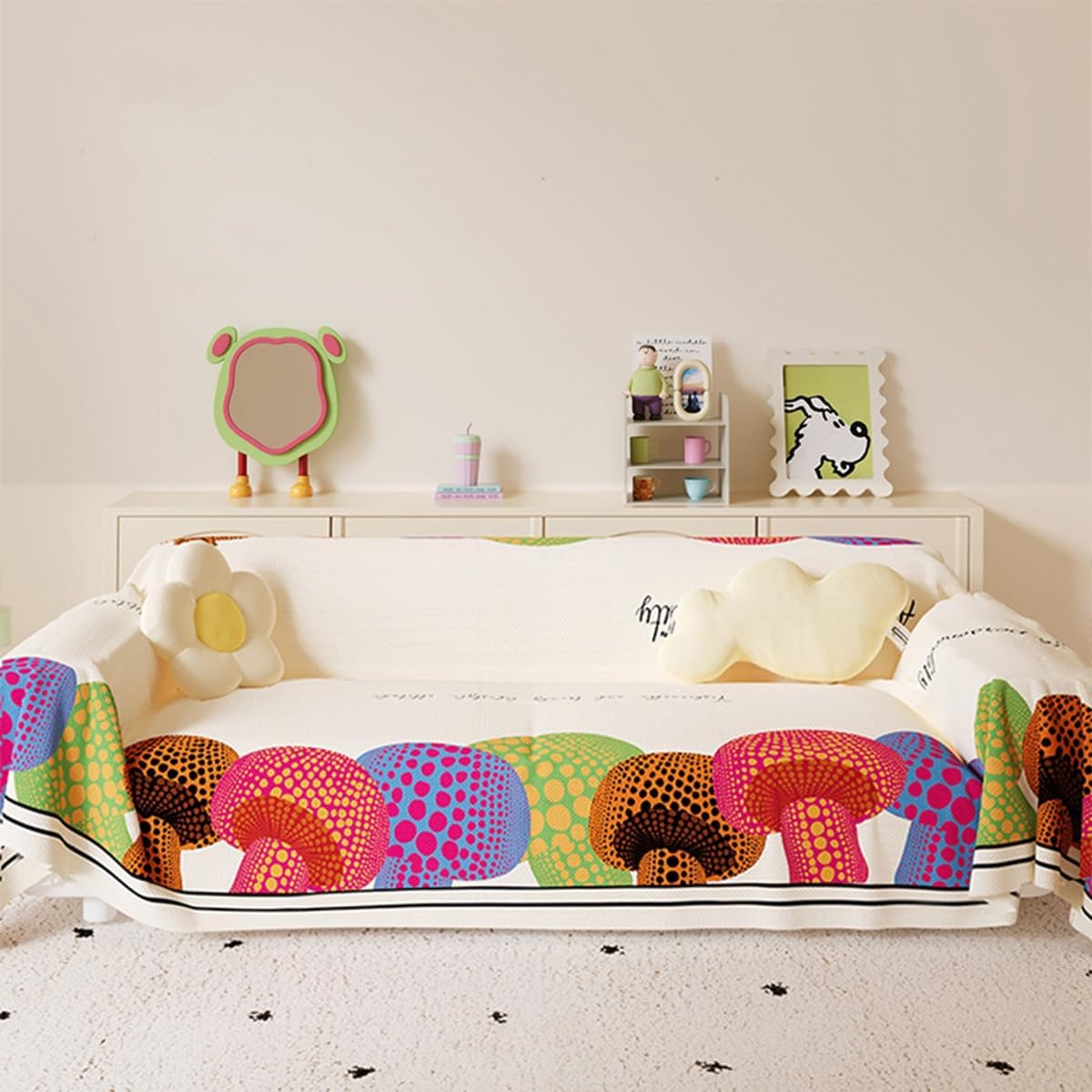 「Tuokus」ソファーカバー 180×180cm 2人掛け・3人掛け 肘付き 洗える ペットの引っかき傷防止 通気性 ふんわり おしゃれ 滑り止め付き 汚れ防止 防塵 オールシーズン対応 Sofajia66