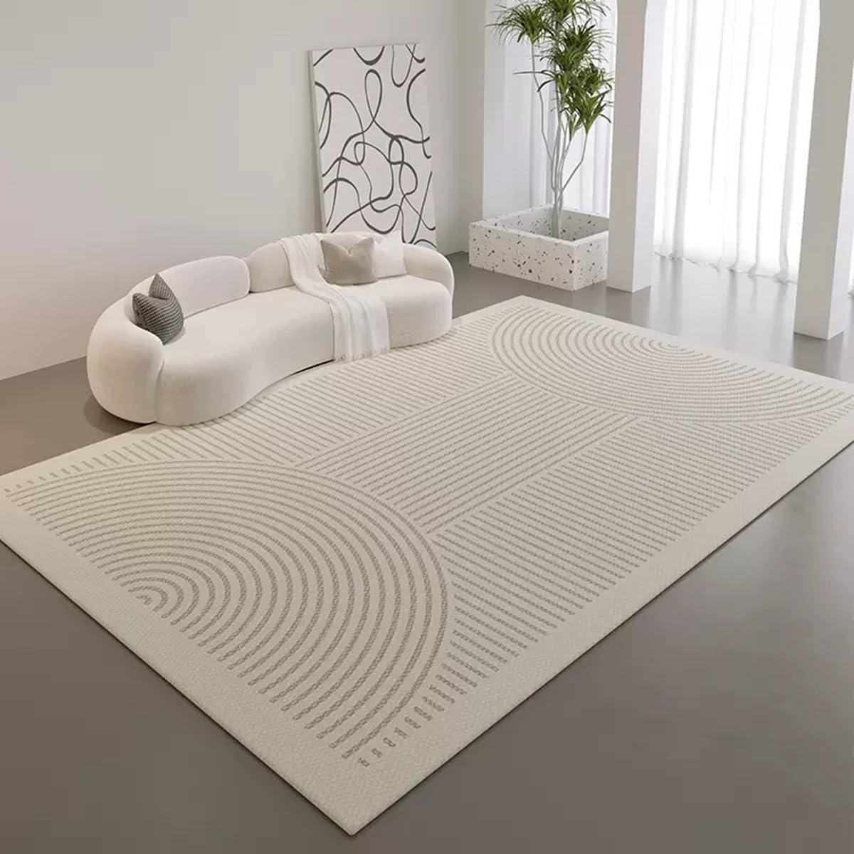 Frisence カーペット ラグマット 絨毯 厚手 防寒 床暖房対応 滑り止め付き 洗える 低ホコリ 防ダニ インテリア ホットカーペット対応 お手入れ簡単 耐久性 耐摩耗性 防音機能 FRIDT24