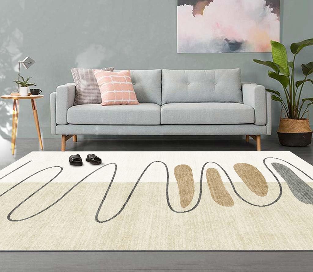 「Tuokus」ラグ カーペット 160×120cm ラグマット シャギーラグ 洗える ふわふわ 絨毯 厚手 3畳4畳5畳6畳 ホットカーペット&床暖房で使用可能 洗濯可 模造カシミアラグ 消臭 厚い滑り止め付き サラサラ イミテーションカシミア 模造カシミア TFYRj-304A2