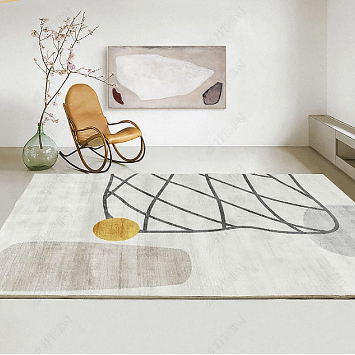 Frisence カーペット ラグマット 絨毯 厚手 防寒 床暖房対応 滑り止め付き 洗える 低ホコリ 防ダニ インテリア ホットカーペット対応 お手入れ簡単 耐久性 耐摩耗性 防音機能 FRIDT51 120*160cm