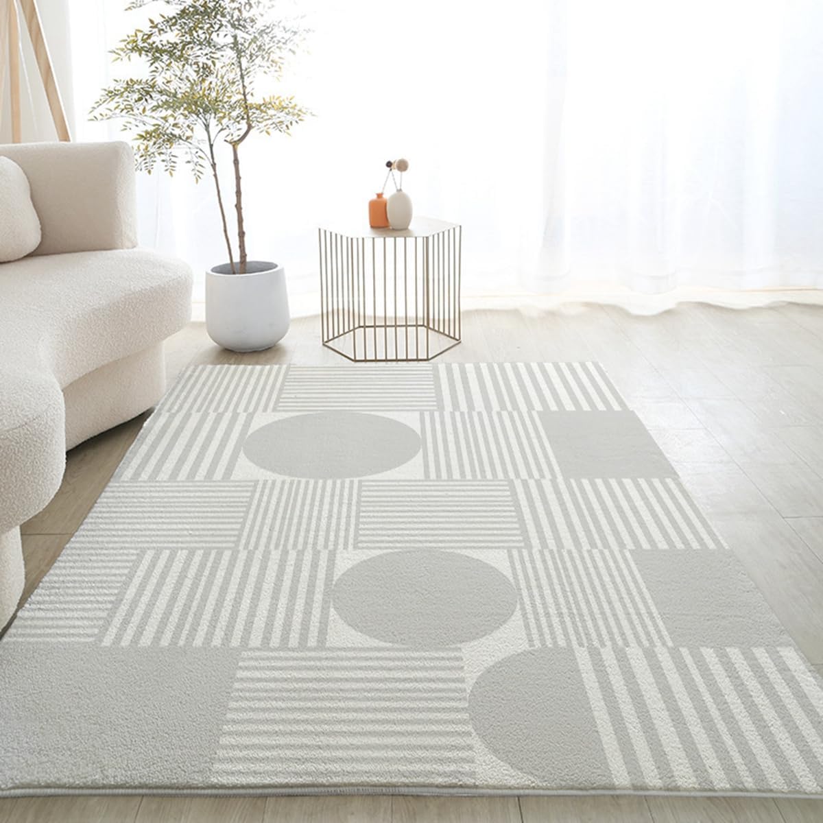 Frisence カーペット ラグマット 絨毯 厚手 防寒 床暖房対応 滑り止め付き 洗える 低ホコリ 防ダニ インテリア ホットカーペット対応 お手入れ簡単 耐久性 耐摩耗性 防音機能 FRIDT09