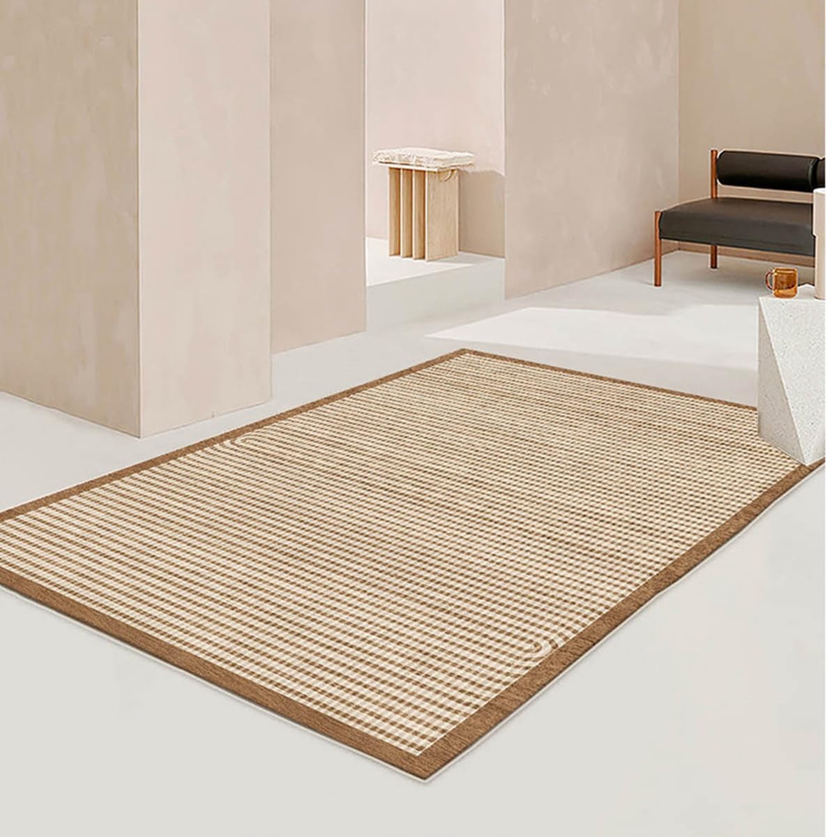 Frisence カーペット 120×160cm 洗える ラグ 滑り止め付き 防音・防寒・床暖房対応 ラグマット 折りたたみ コンパクト収納可能 おしゃれ ふわふわ 北欧風 リビング 寝室 子供部屋用 FRIDT70B