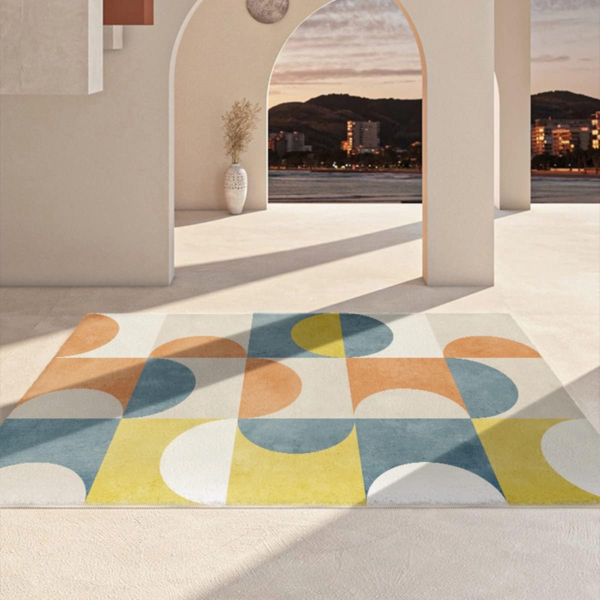 Frisence カーペット ラグマット 絨毯 厚手 防寒 床暖房対応 滑り止め付き 洗える 低ホコリ 防ダニ インテリア ホットカーペット対応 お手入れ簡単 耐久性 耐摩耗性 防音機能 FRIDT52