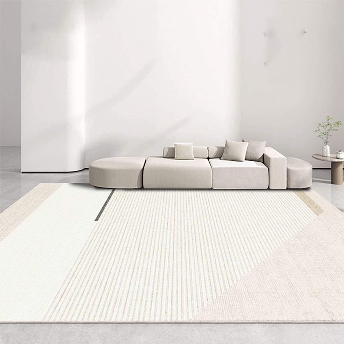 Frisence カーペット ラグマット 絨毯 厚手 防寒 床暖房対応 滑り止め付き 洗える 低ホコリ 防ダニ インテリア ホットカーペット対応 お手入れ簡単 耐久性 耐摩耗性 防音機能 FRIDT44