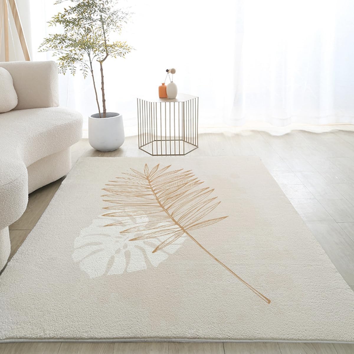 「ORRMALL」カーペット ラグマット ラグ 滑り止め付き センターカーペット 模造カシミヤ 3畳4畳5畳6畳 厚み 長方形 絨毯 抗菌防臭 防ダニ 床暖房対応 シャギーラグ 絨毯 滑り止め付き ふわふわ サラサラ 長方形 カラフルパターン ORFYR-32(120*160cm約1畳)