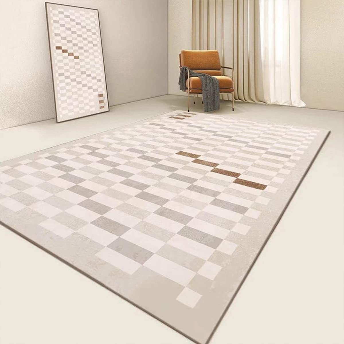 Frisence カーペット ラグマット 絨毯 厚手 防寒 床暖房対応 滑り止め付き 洗える 低ホコリ 防ダニ インテリア ホットカーペット対応 お手入れ簡単 耐久性 耐摩耗性 防音機能 FRIDT57