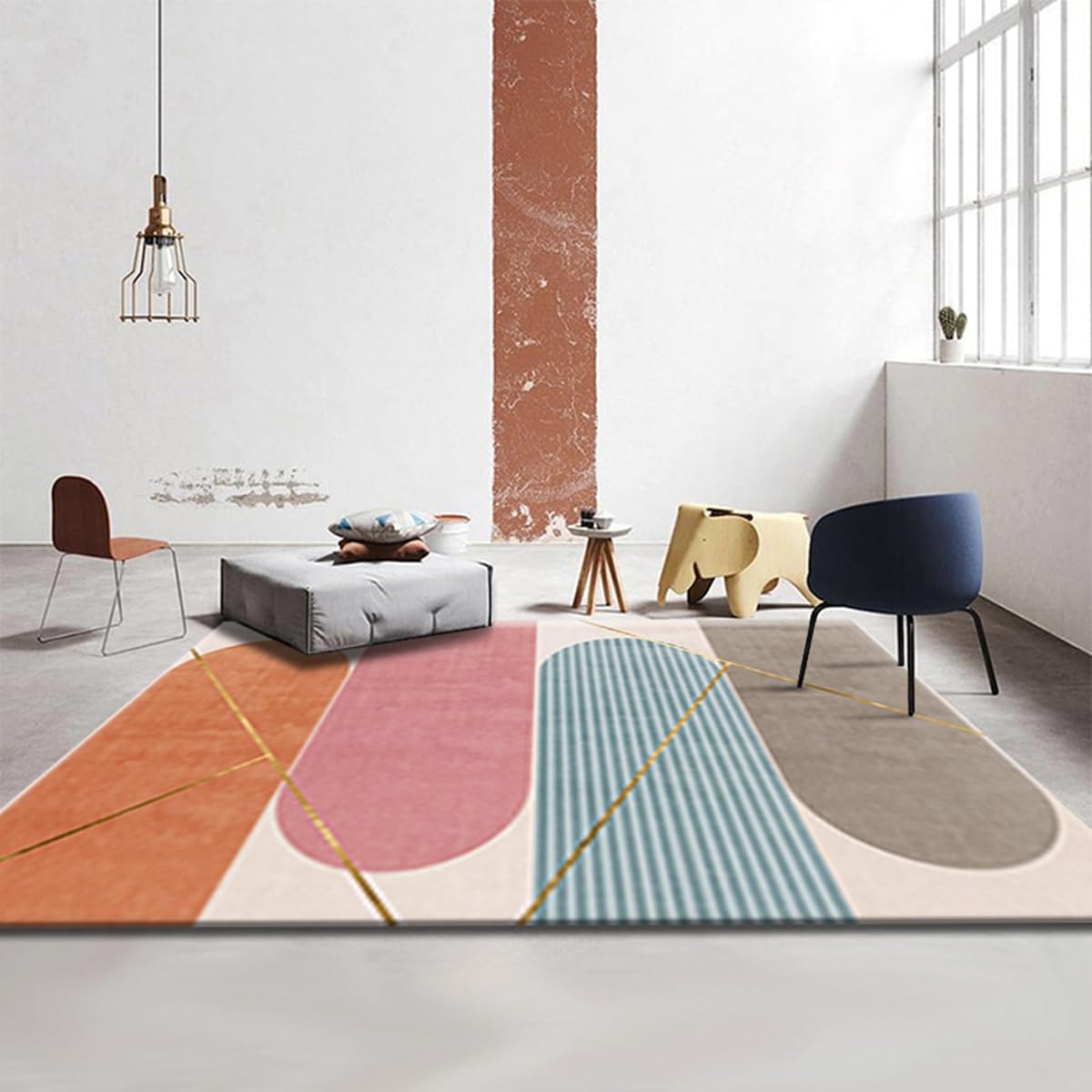 Frisence カーペット ラグマット 絨毯 厚手 防寒 床暖房対応 滑り止め付き 洗える 低ホコリ 防ダニ インテリア ホットカーペット対応 お手入れ簡単 耐久性 耐摩耗性 防音機能 FRIDT26