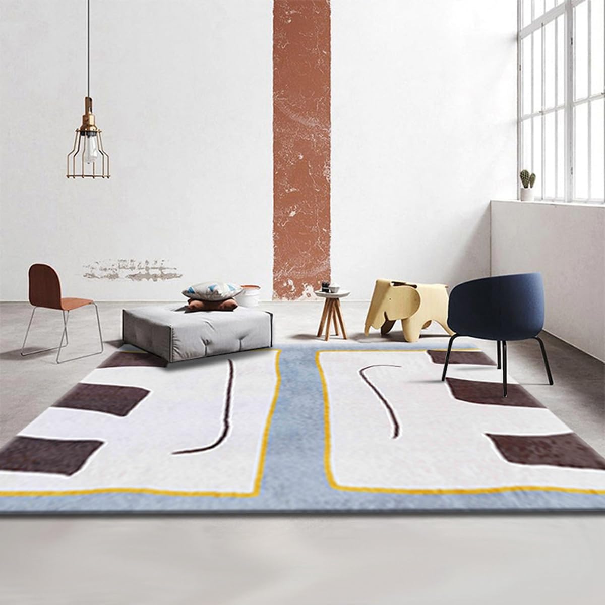 Frisence カーペット ラグマット 絨毯 厚手 防寒 床暖房対応 滑り止め付き 洗える 低ホコリ 防ダニ インテリア ホットカーペット対応 お手入れ簡単 耐久性 耐摩耗性 防音機能 FRIDT26