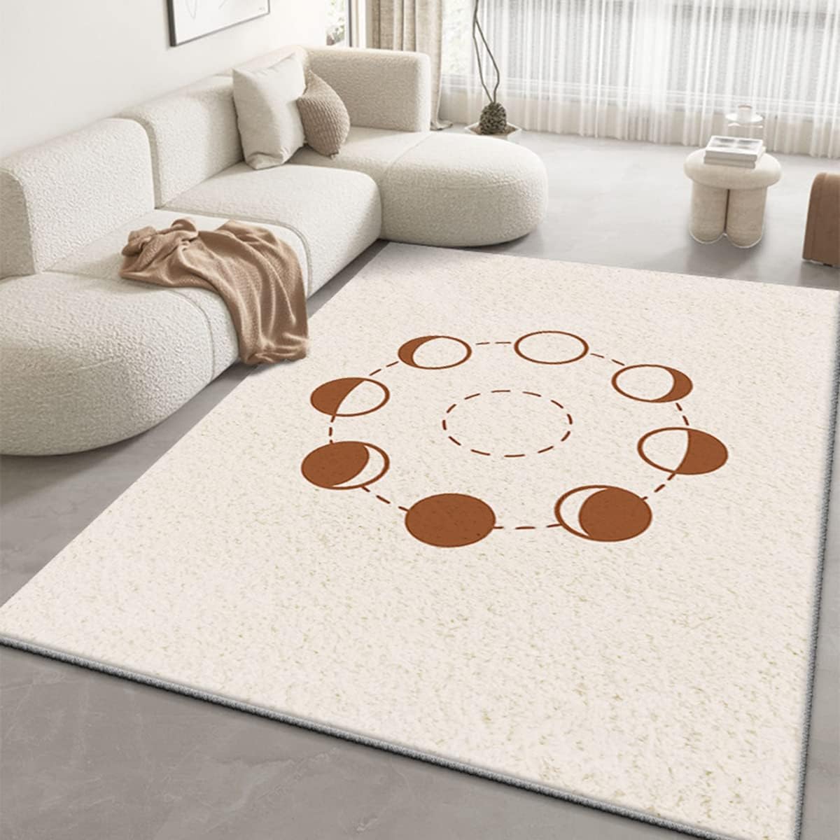 「Tuokus」ラグ カーペット シャギーラグ 洗える ふわふわ 絨毯 厚手 ラグマット 3畳4畳5畳6畳 ホットカーペット&床暖房で使用可能 洗える 模造カシミアラグ 消臭 厚い滑り止め付き サラサラ Fj-112