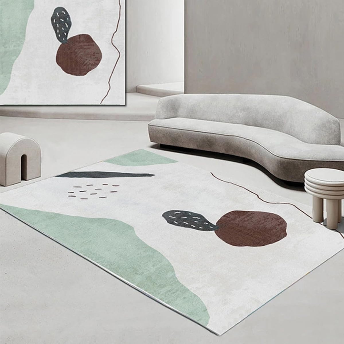 カーペット 120×160cm 洗える ラグ 滑り止め付き 防音・防寒・床暖房対応 ラグマット 折りたたみ コンパクト収納可能 おしゃれ ふわふわ 北欧風 リビング 寝室 子供部屋用 FRIDT68B