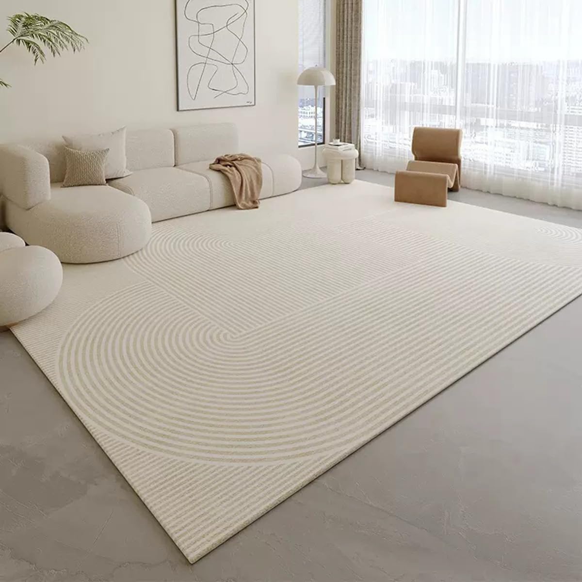 Frisence カーペット ラグマット 絨毯 厚手 防寒 床暖房対応 滑り止め付き 洗える 低ホコリ 防ダニ インテリア ホットカーペット対応 お手入れ簡単 耐久性 耐摩耗性 防音機能 FRIDT24