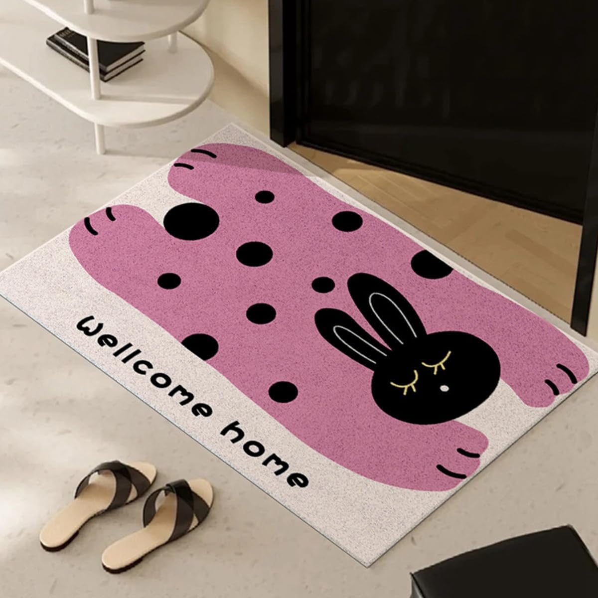 「Tuokus」玄関マット ドアマット 泥落としマット フロアマット マット キッチンマット タイルカーペット 床マット 屋外 滑り止め 耐磨耗性 速乾 吸水 洗える 店舗 飲食店 オフィス 事務所 XGDianj71 45*75cm