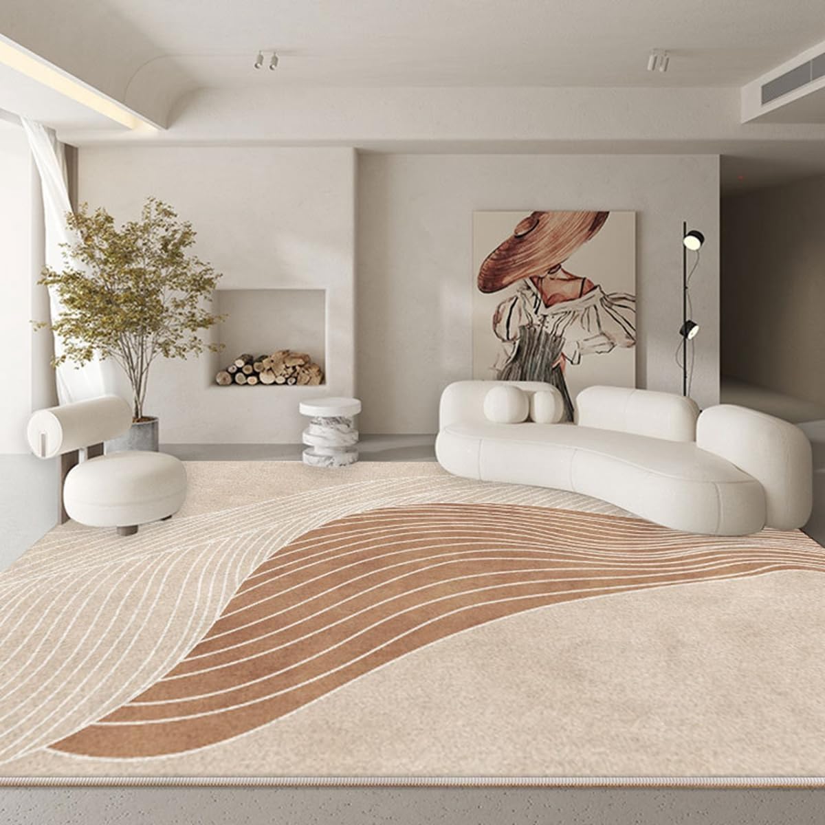 「Tuokus」ラグ カーペット 160×120cm ラグマット シャギーラグ 洗える ふわふわ 絨毯 厚手 3畳4畳5畳6畳 ホットカーペット&床暖房で使用可能 洗濯可 模造カシミアラグ 消臭 厚い滑り止め付き サラサラ イミテーションカシミア 模造カシミア TFYRj-303