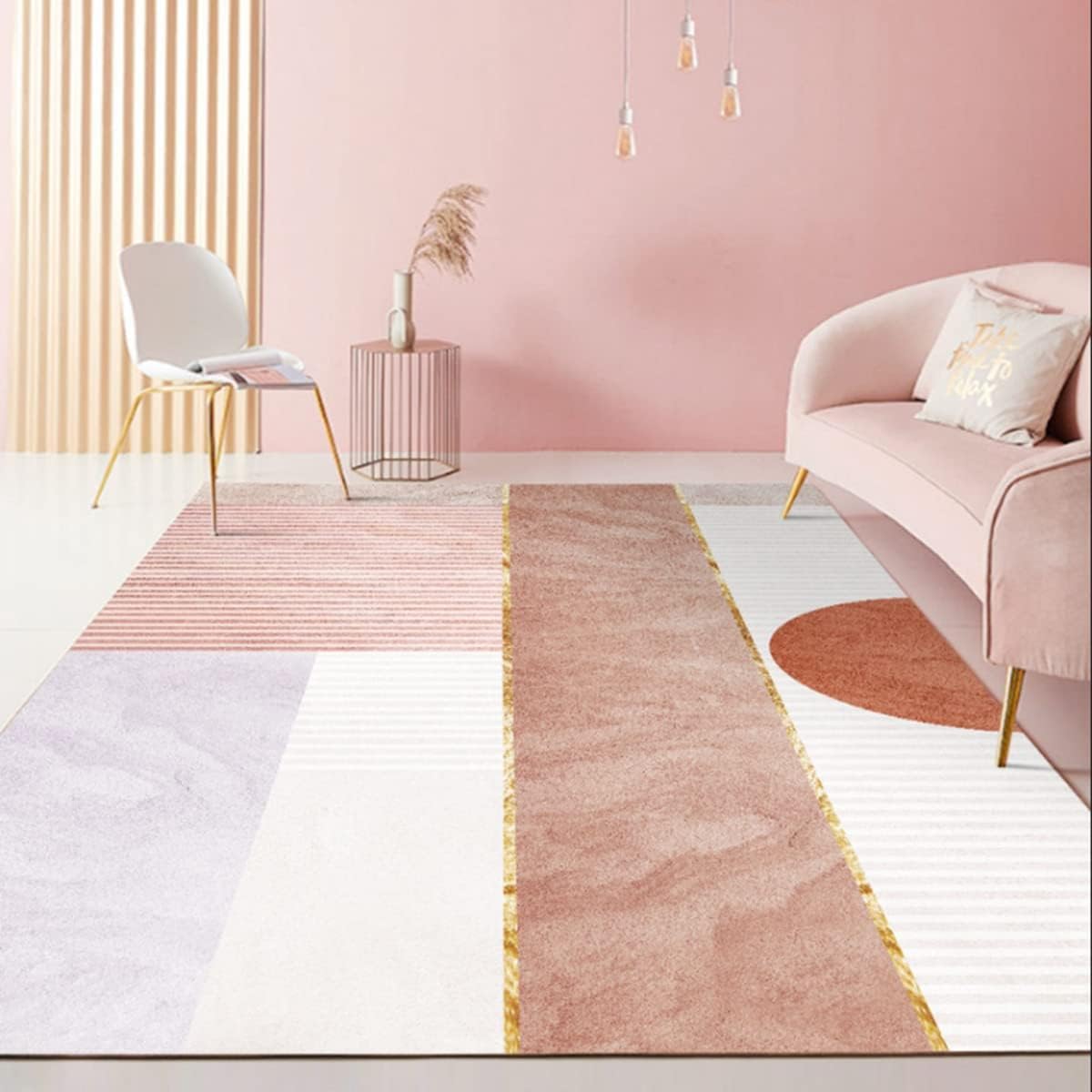 Frisence カーペット ラグマット 絨毯 厚手 防寒 床暖房対応 滑り止め付き 洗える 低ホコリ 防ダニ インテリア ホットカーペット対応 お手入れ簡単 耐久性 耐摩耗性 防音機能 FRIDT49