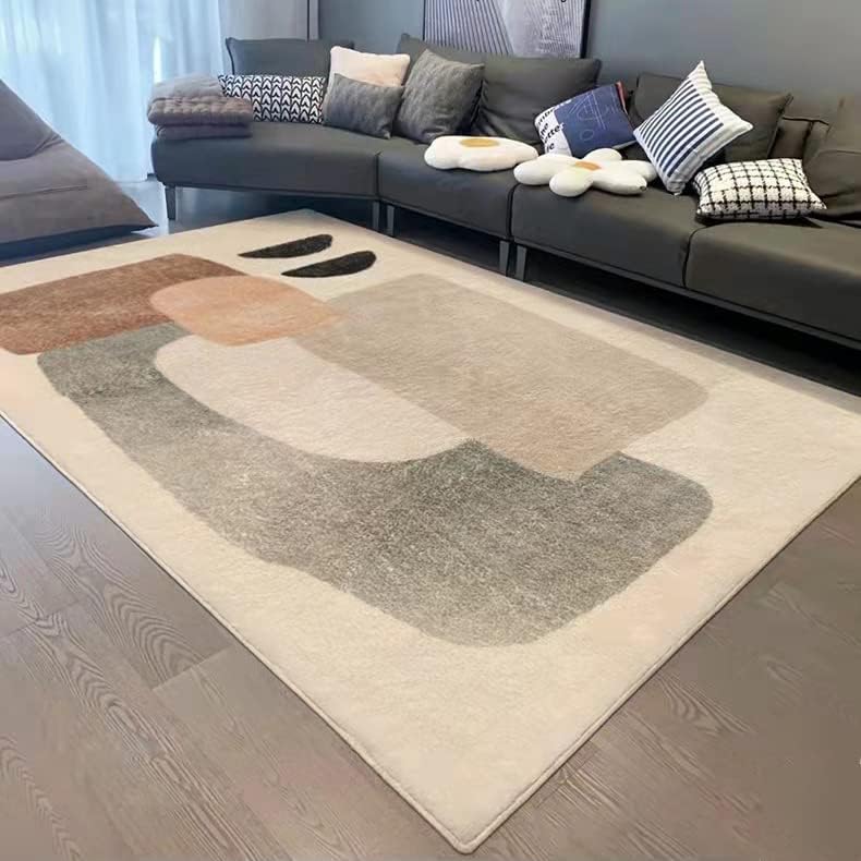 「Tuokus」カーペット イミテーションカシミア じゅうたん 洗える ラグ 絨毯 ラグマット 3畳4畳5畳6畳 防ダニ センターカーペット かわいい 抗菌 消臭 シャギーラグ 滑り止め付き ふわふわ サラサラ 長方形 夏秋冬 140*200cm