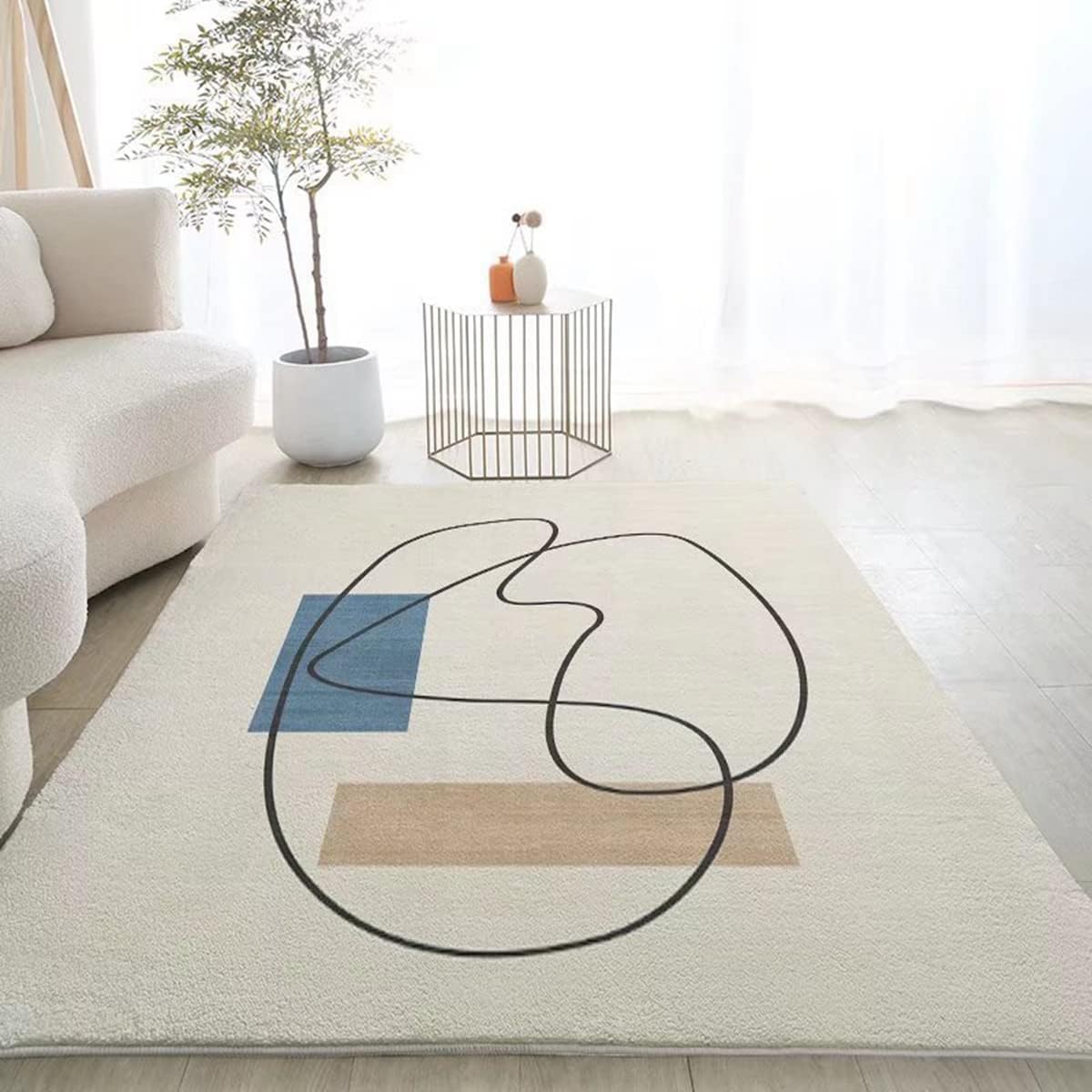 「Tuokus」ラグ カーペット シャギーラグ 洗える ふわふわ 絨毯 厚手 ラグマット 3畳4畳5畳6畳 ホットカーペット&床暖房で使用可能 濃い色 洗える 模造カシミアラグ 消臭 厚い滑り止め付き サラサラ FJ-94