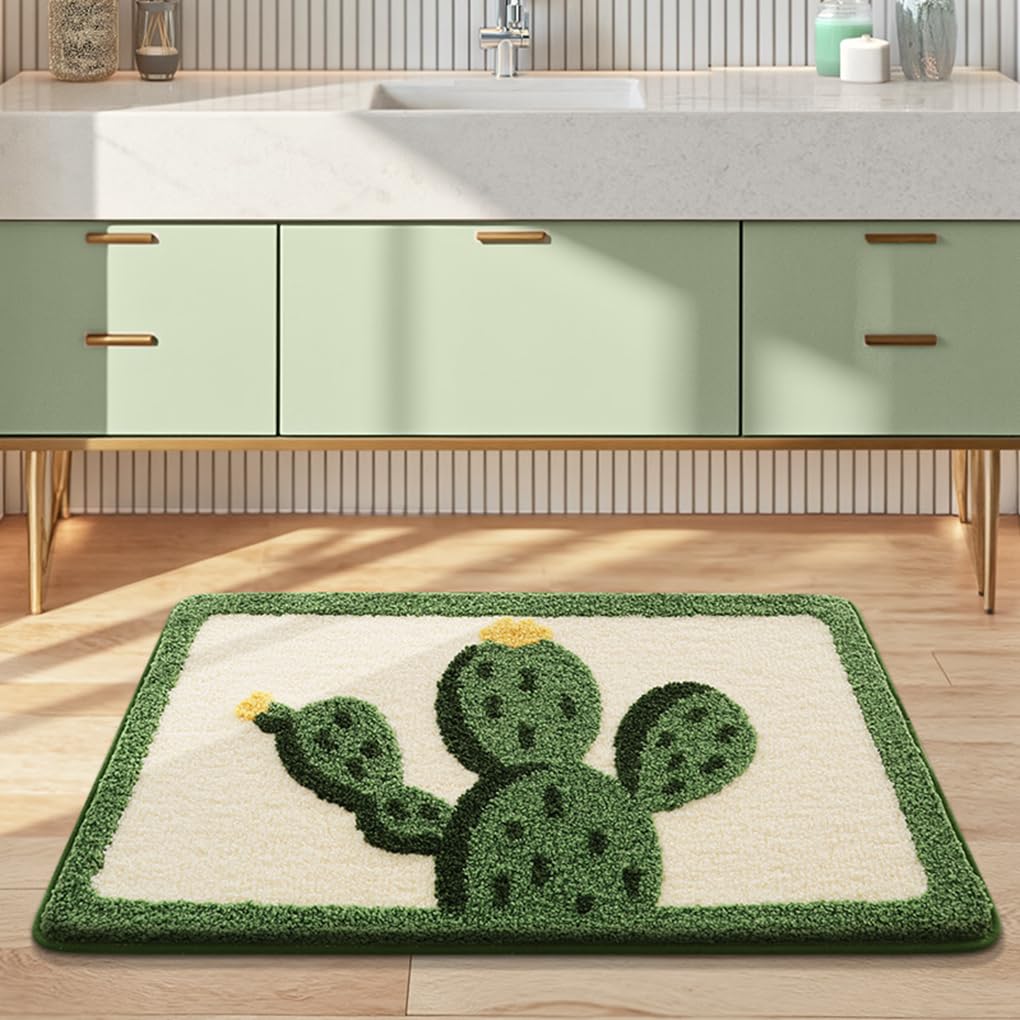 バスマット 40×60cm 吸水速乾 ふわふわ マイクロファイバー 滑り止め付き 抗菌防臭 厚手 洗濯機対応 乾きやすい お風呂マット 脱衣所 洗面所用 おしゃれ 北欧風 ORYSD156