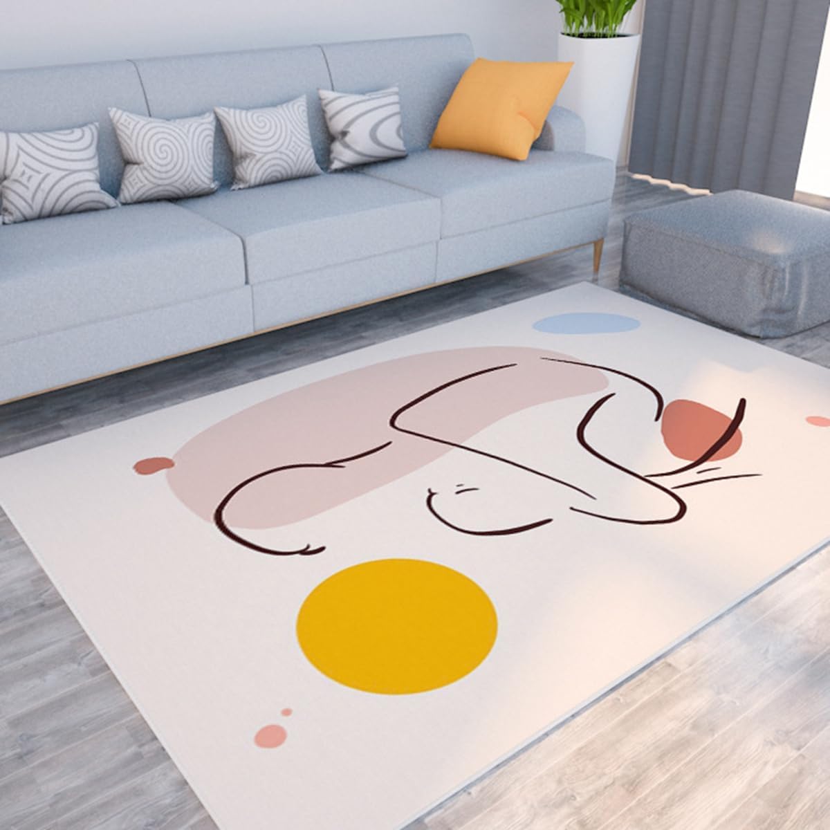 Frisence カーペット ラグマット 絨毯 厚手 防寒 床暖房対応 滑り止め付き 洗える 低ホコリ 防ダニ インテリア ホットカーペット対応 お手入れ簡単 耐久性 耐摩耗性 防音機能 FRIDT13