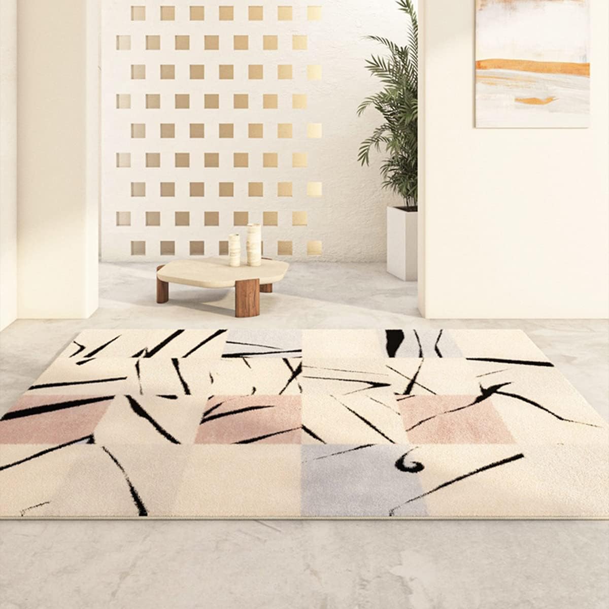 「Tuokus」ラグ カーペット シャギーラグ クラシック 絨毯 洗える ラグマット 防ダニ センターカーペット イミテーションカシミア 3畳4畳5畳6畳 かわいい 抗菌 消臭 滑り止め付き ふわふわ サラサラ 長方形 夏秋冬 120*160cm