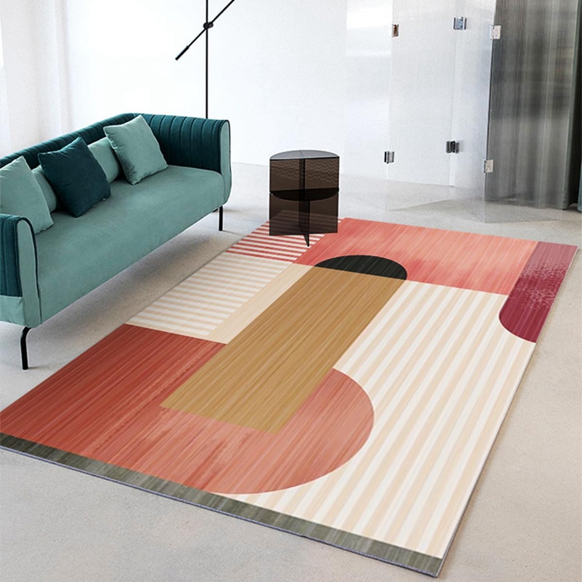 Frisence カーペット 120×160cm 洗える ラグ 滑り止め付き 防音・防寒・床暖房対応 ラグマット 折りたたみ コンパクト収納可能 おしゃれ ふわふわ 北欧風 リビング 寝室 子供部屋用 FRIDT63B