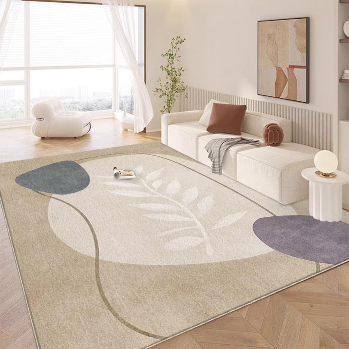 Frisence カーペット ラグマット 絨毯 厚手 防寒 床暖房対応 滑り止め付き 洗える 低ホコリ 防ダニ インテリア ホットカーペット対応 お手入れ簡単 耐久性 耐摩耗性 防音機能 FRIDT39