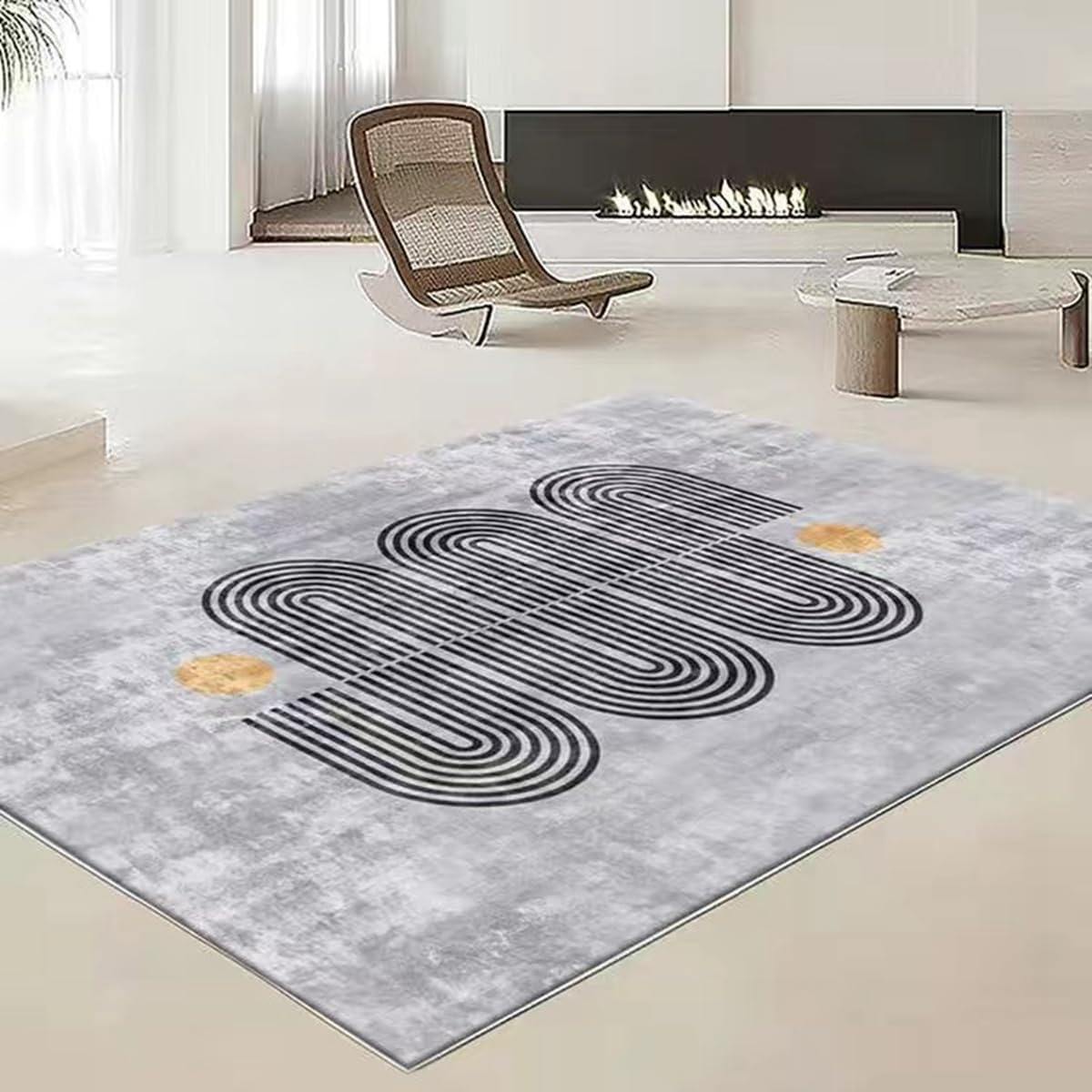 Frisence カーペット ラグマット 絨毯 厚手 防寒 床暖房対応 滑り止め付き 洗える 低ホコリ 防ダニ インテリア ホットカーペット対応 お手入れ簡単 耐久性 耐摩耗性 防音機能 FRIDT43