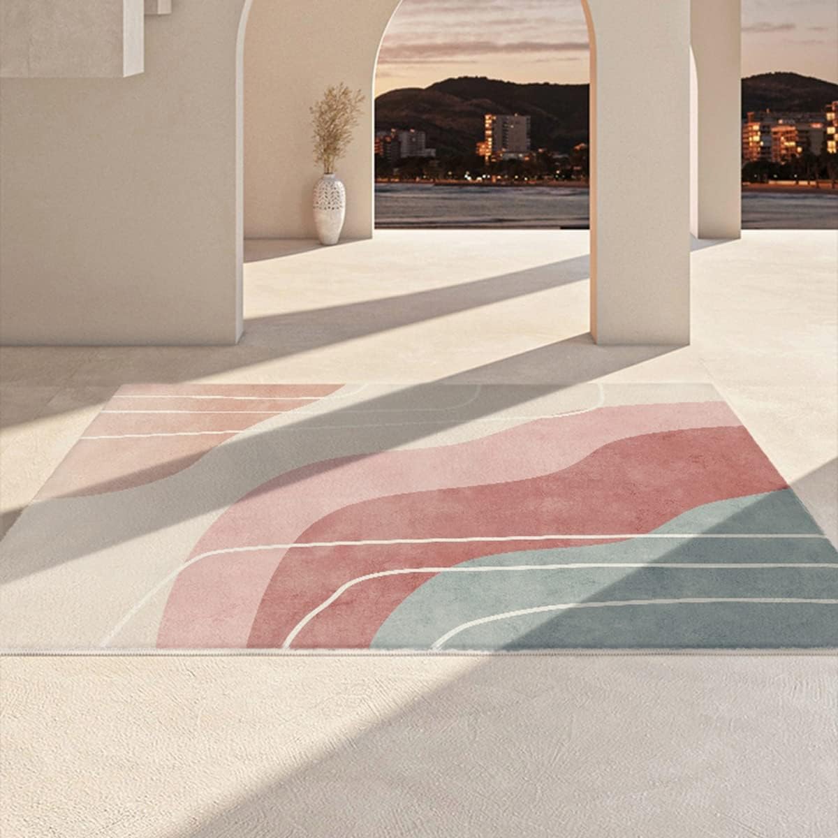 Frisence カーペット ラグマット 絨毯 厚手 防寒 床暖房対応 滑り止め付き 洗える 低ホコリ 防ダニ インテリア ホットカーペット対応 お手入れ簡単 耐久性 耐摩耗性 防音機能 FRIDT52