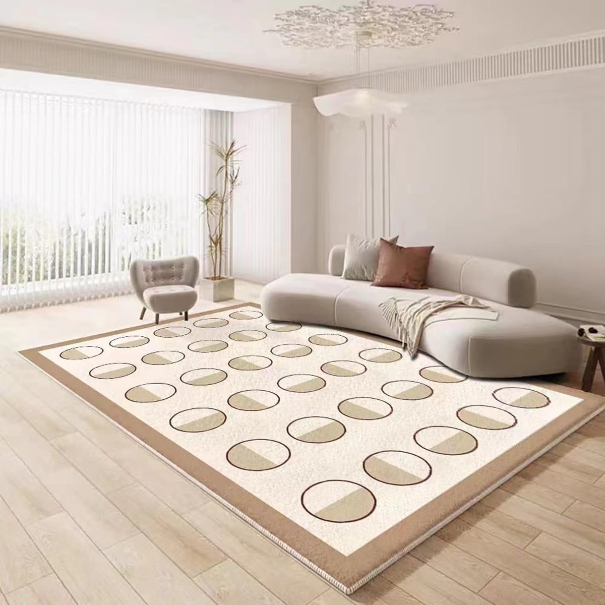 Frisence カーペット ラグマット 絨毯 厚手 防寒 床暖房対応 滑り止め付き 洗える 低ホコリ 防ダニ インテリア ホットカーペット対応 お手入れ簡単 耐久性 耐摩耗性 防音機能 FRIDT18