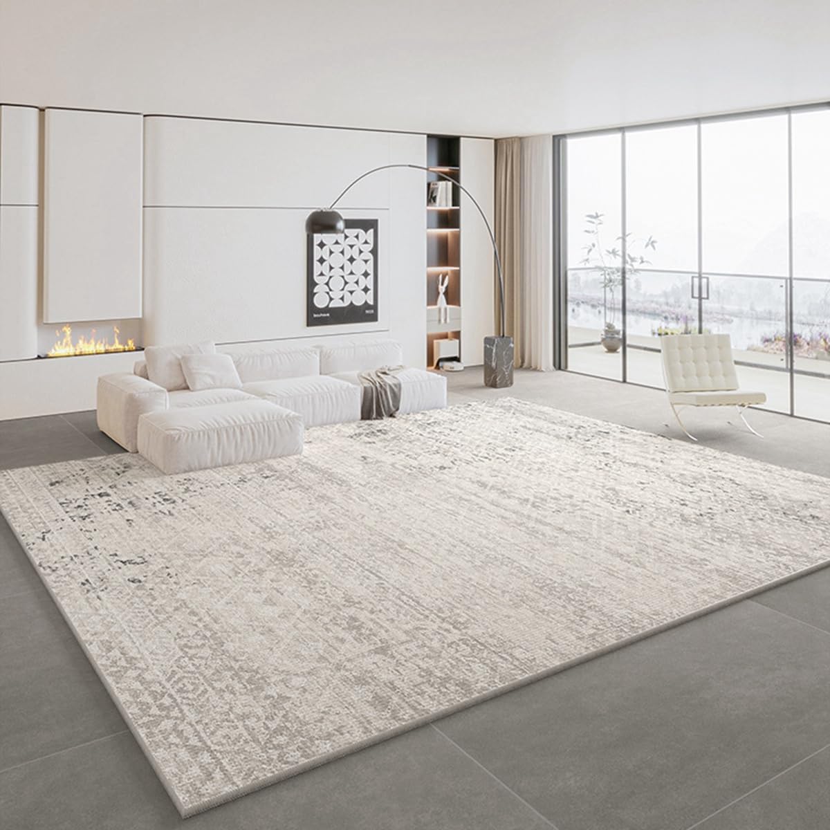 「ORRMALL」カーペット ラグマット ラグ 滑り止め付き センターカーペット 模造カシミヤ 3畳4畳5畳6畳 厚み 長方形 絨毯 抗菌防臭 防ダニ 床暖房対応 シャギーラグ 絨毯 滑り止め付き ふわふわ サラサラ 長方形 カラフルパターンORFYR117